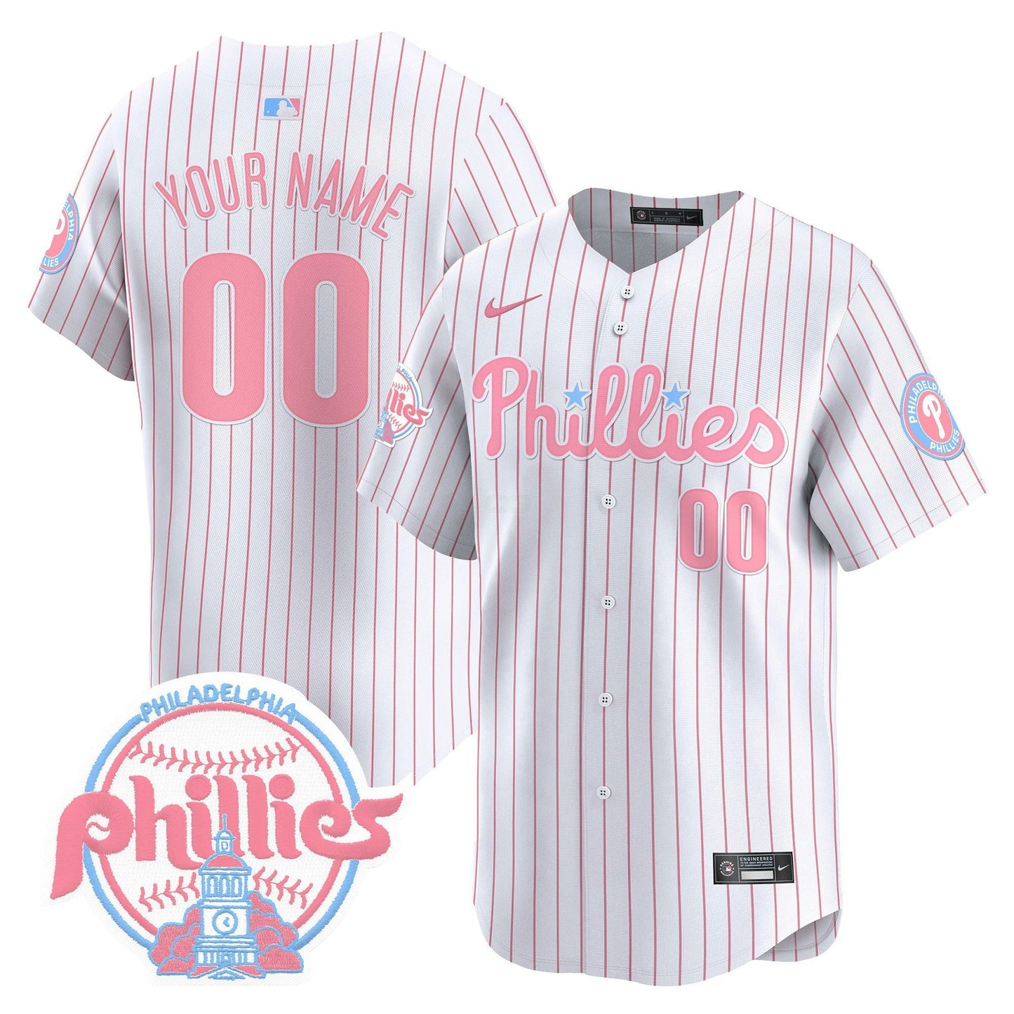 Camisa MLB Bubblegum Pink Vapor Premier Limited Jersey V2 - Personalizada