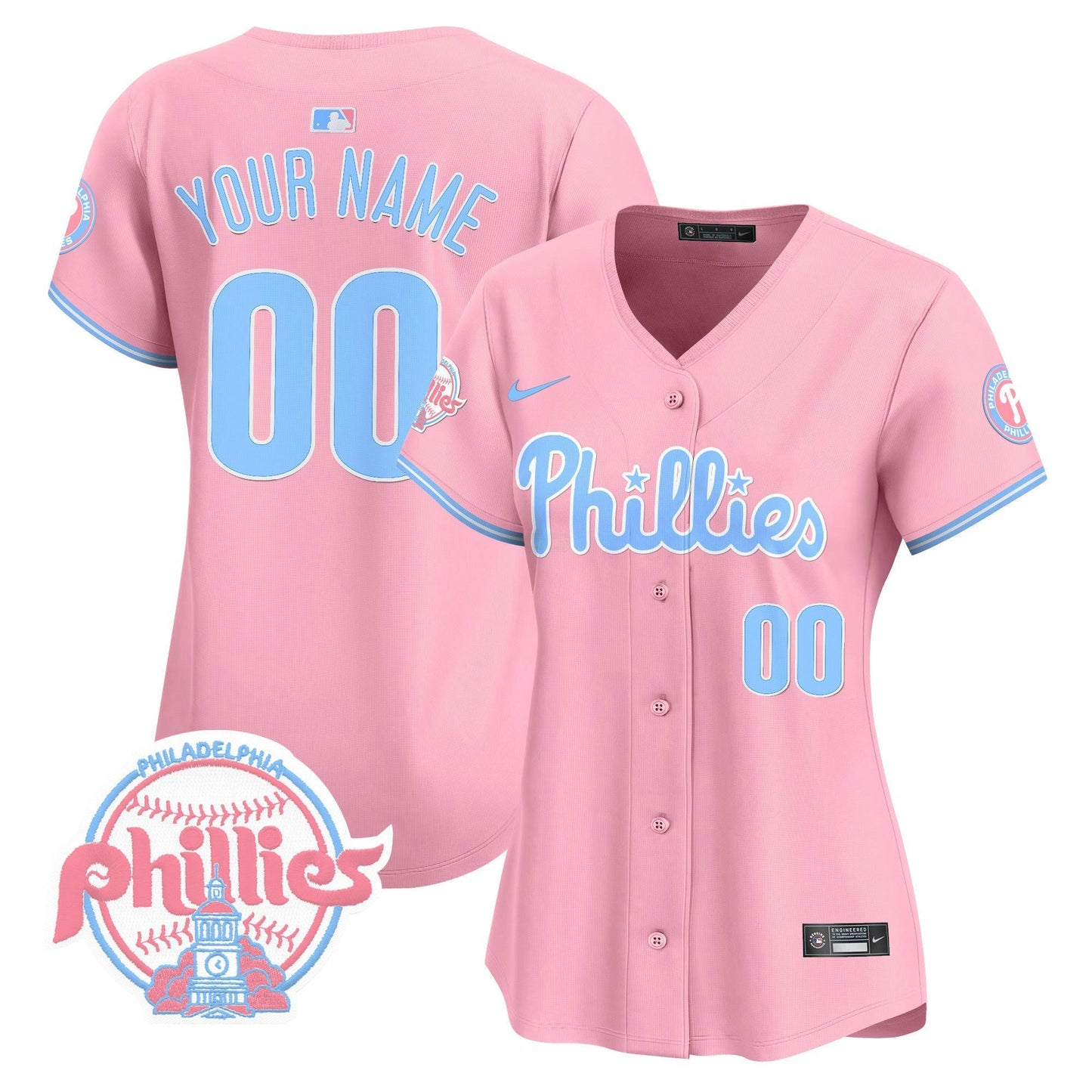 Camisa MLB Bubblegum Pink Vapor Premier Limited Jersey V2 - Personalizada