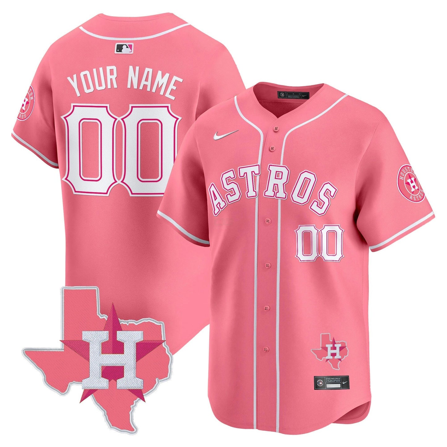 Camisa MLB Bubblegum Pink Vapor Premier Limited Jersey V2