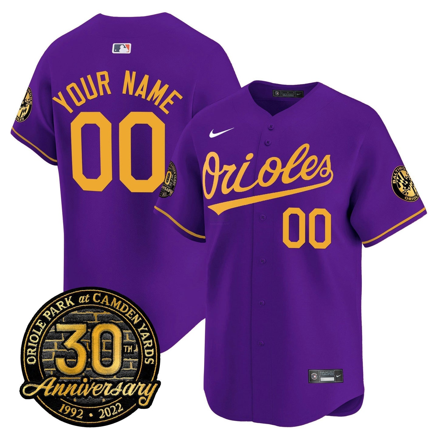 Camisa MLB Camden Yards 30th Anniversary Patch Vapor Premier Limited Jersey