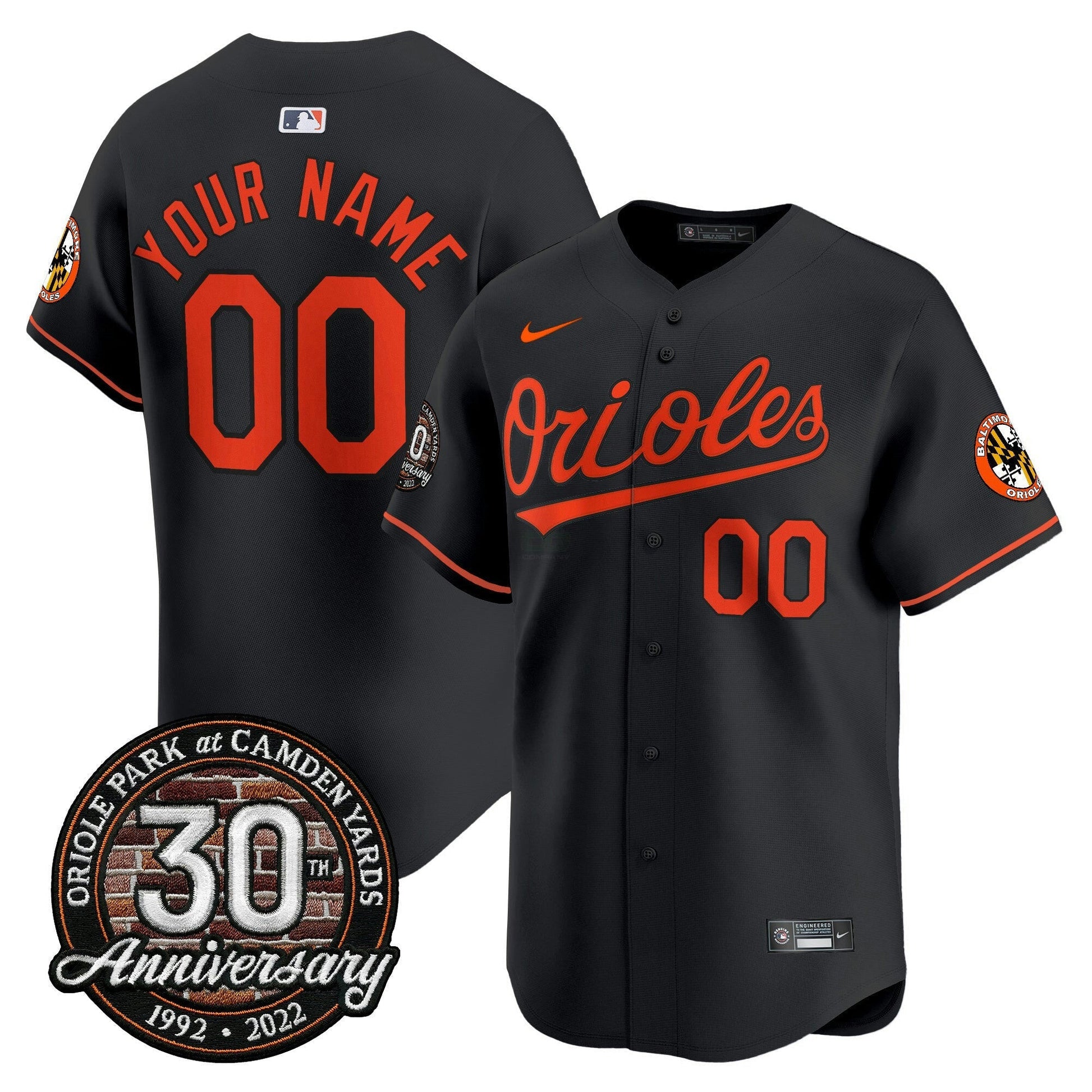 Camisa MLB Camden Yards 30th Anniversary Patch Vapor Premier Limited Jersey