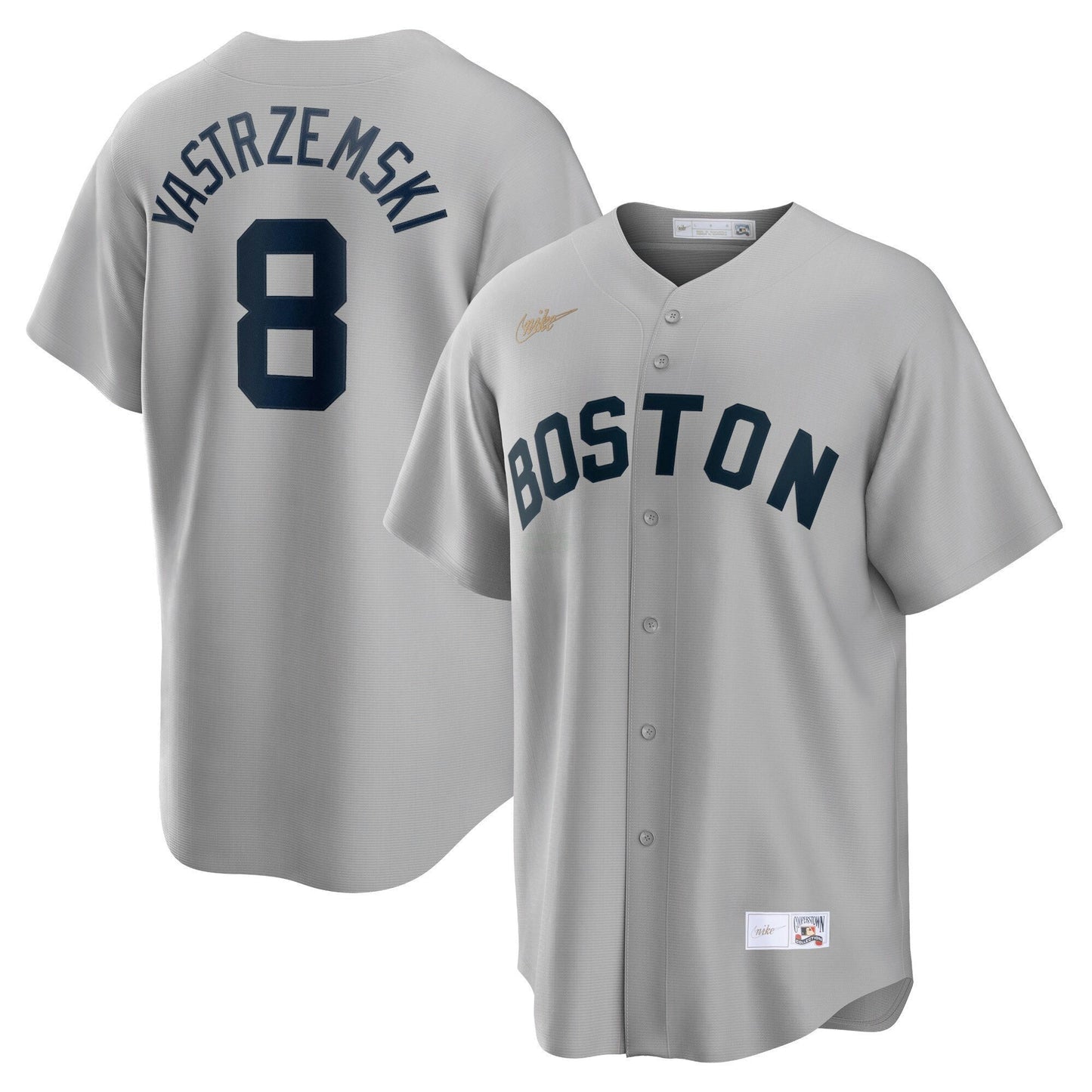 Camisa MLB Carl Yastrzemski Boston Gray Jersey - Cool