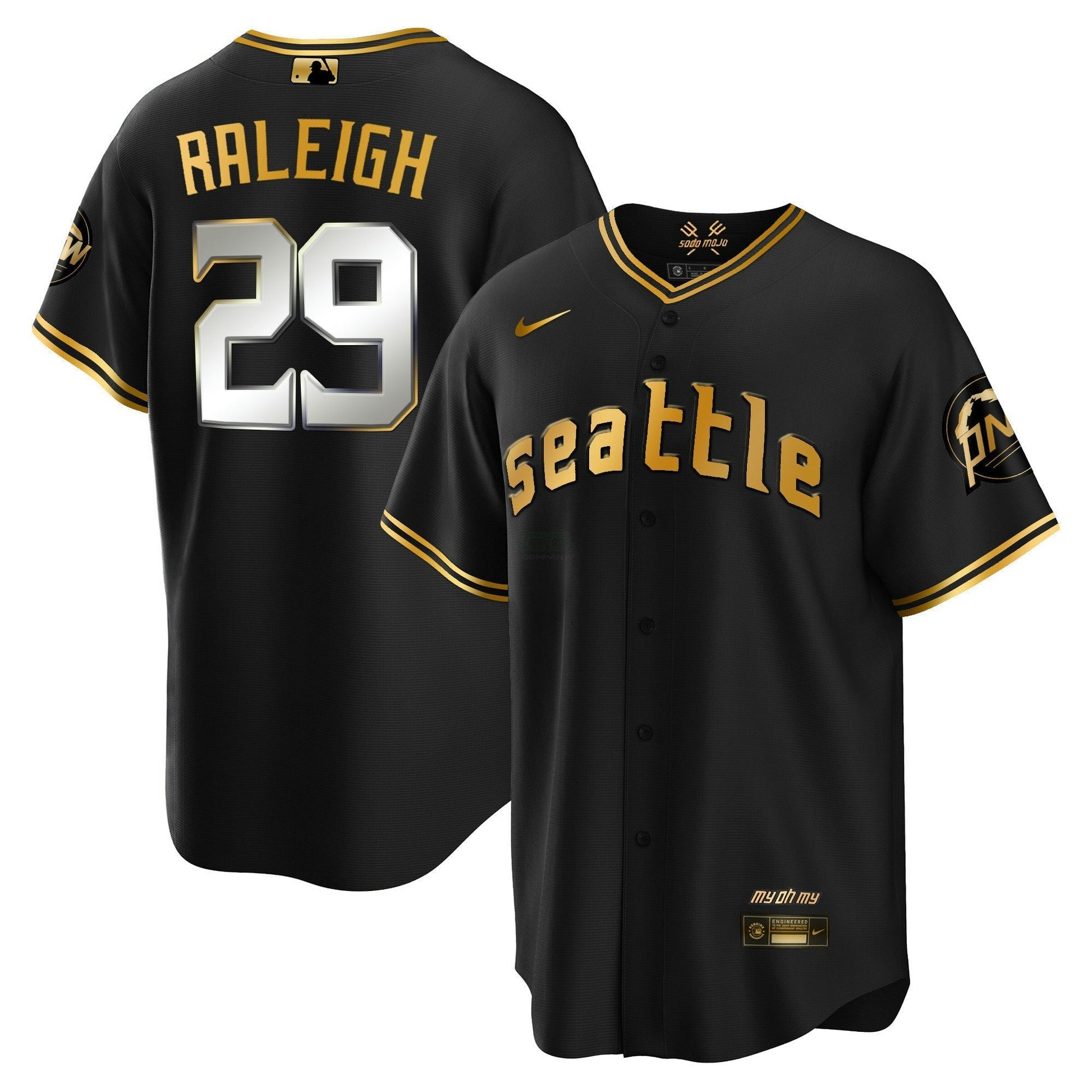 Camisa MLB Seattle Mariners CC Dourada Jersey