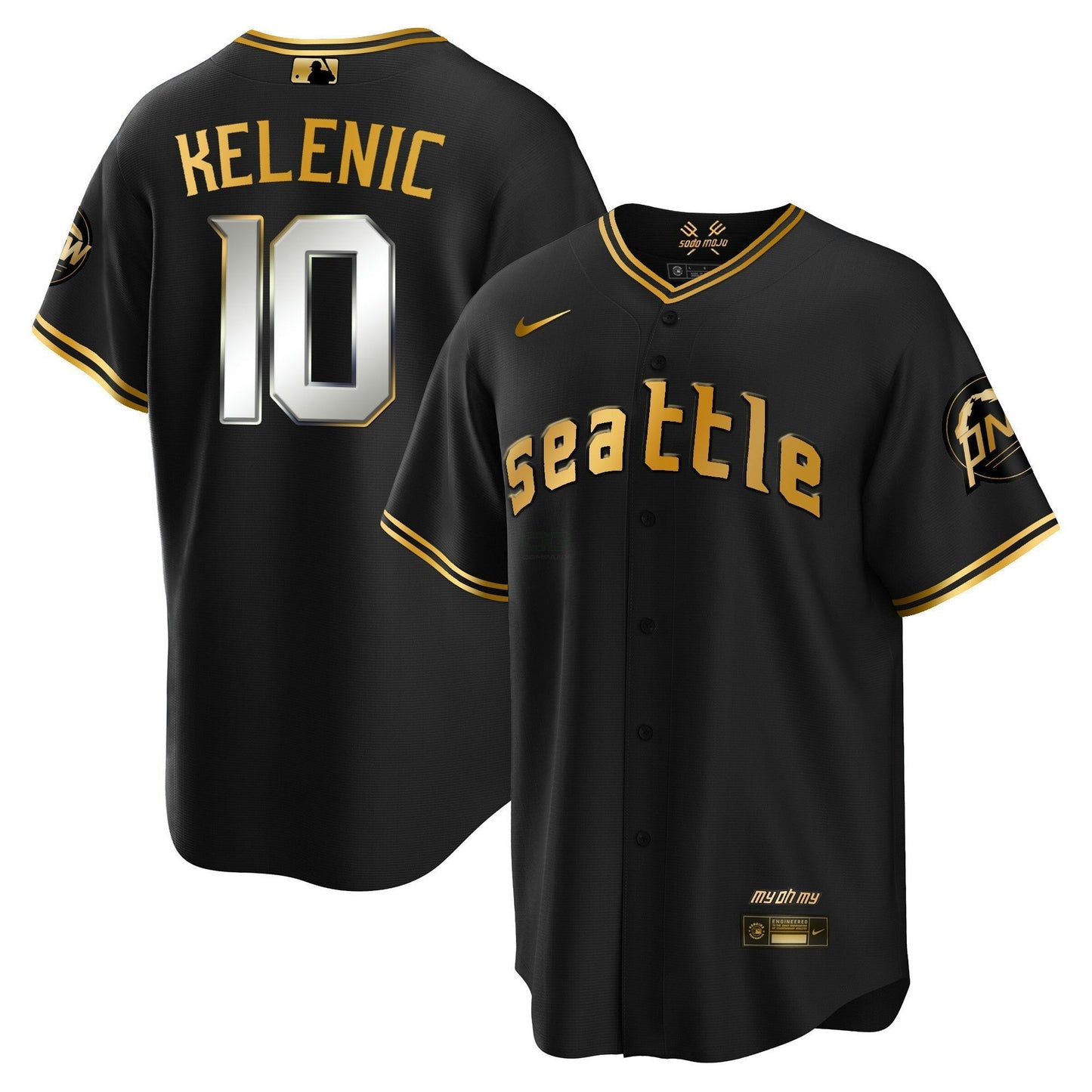 Camisa MLB Seattle Mariners CC Dourada Jersey