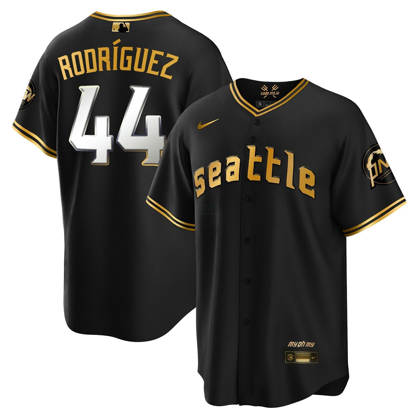 Camisa MLB Seattle Mariners CC Dourada Jersey