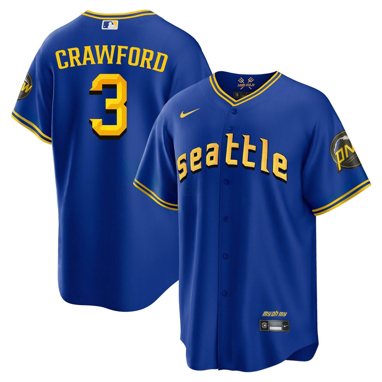 Camisa MLB Seattle Mariners CC Fan Made Edition Jersey