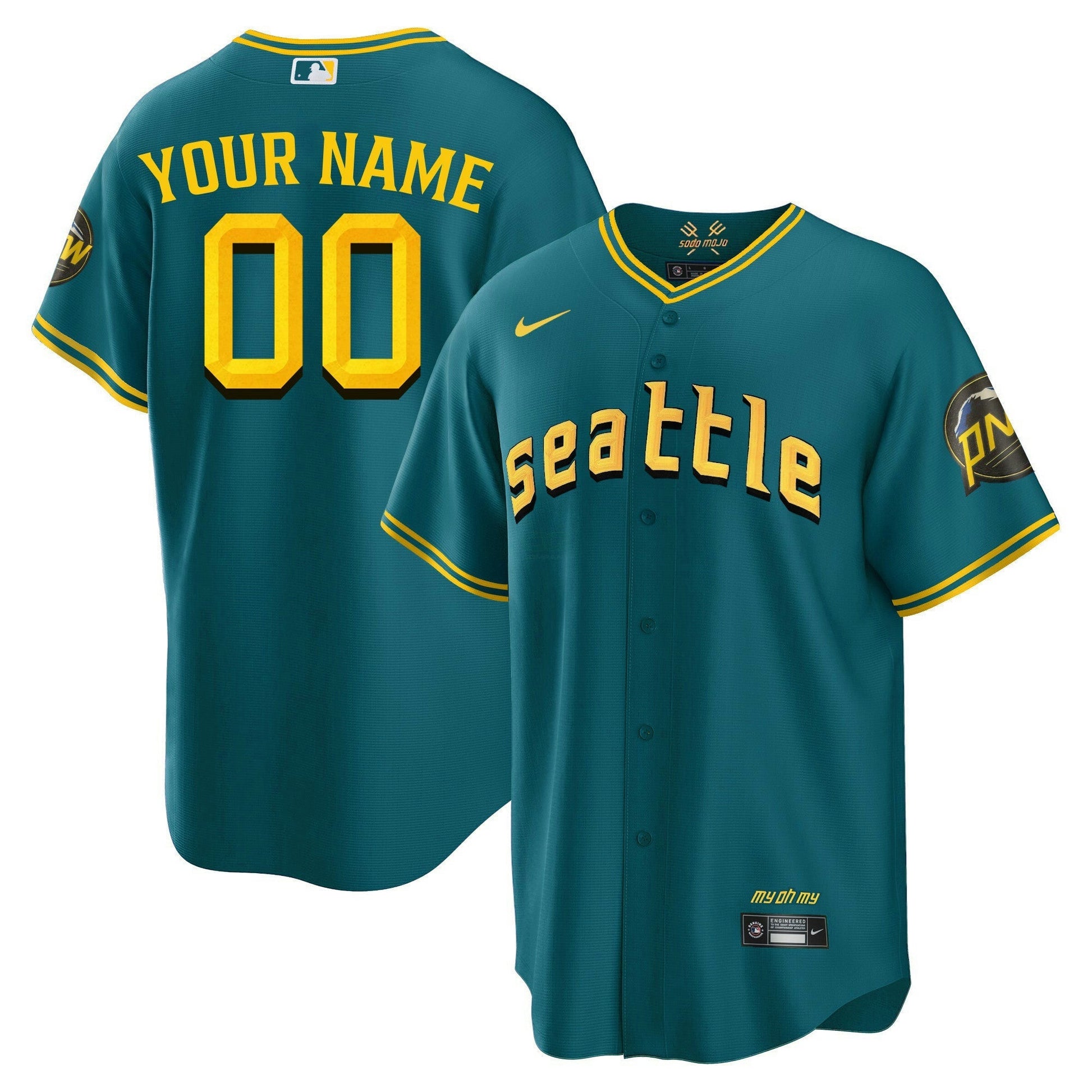 Camisa MLB Seattle Mariners CC Fan Made Jersey