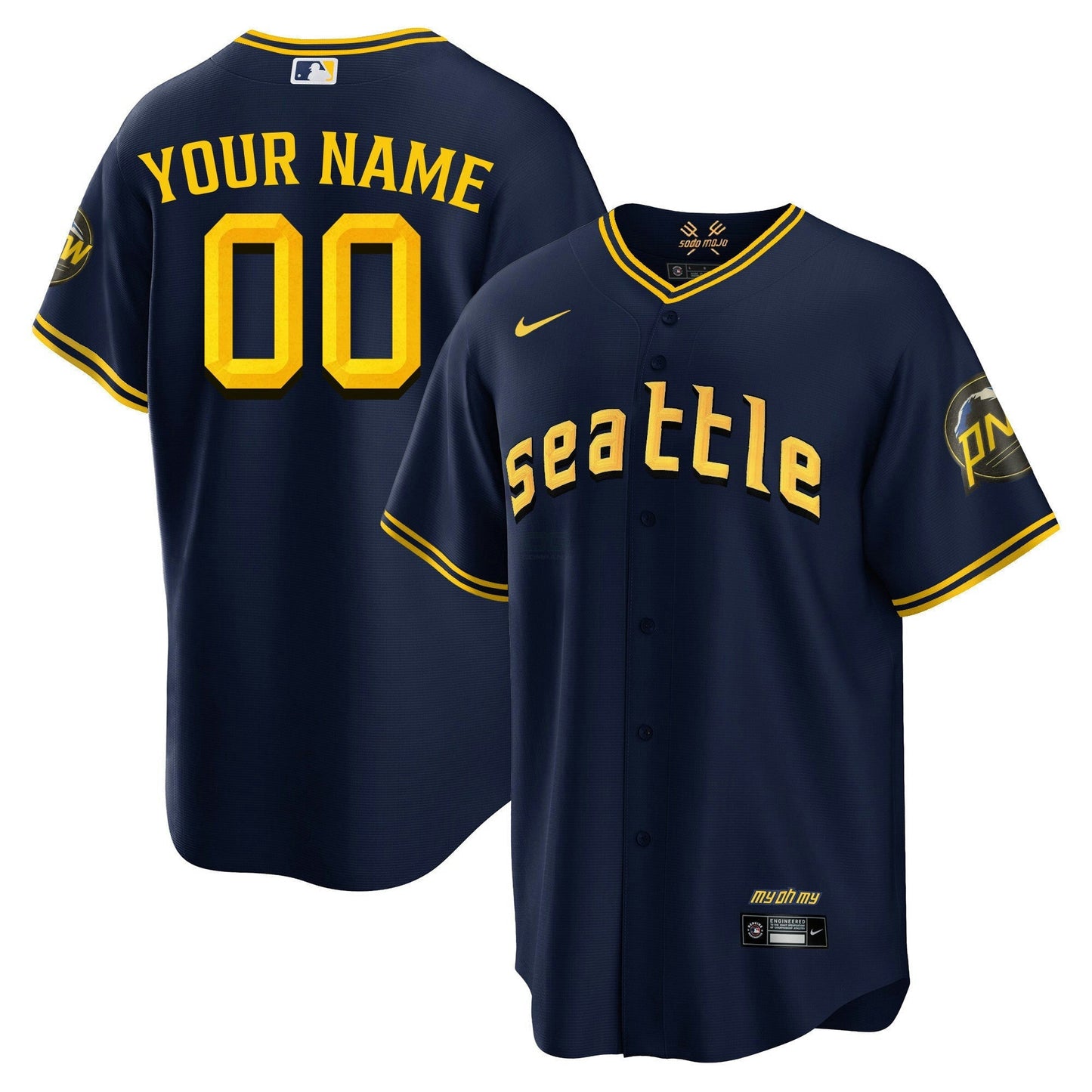 Camisa MLB Seattle Mariners CC Fan Made Jersey