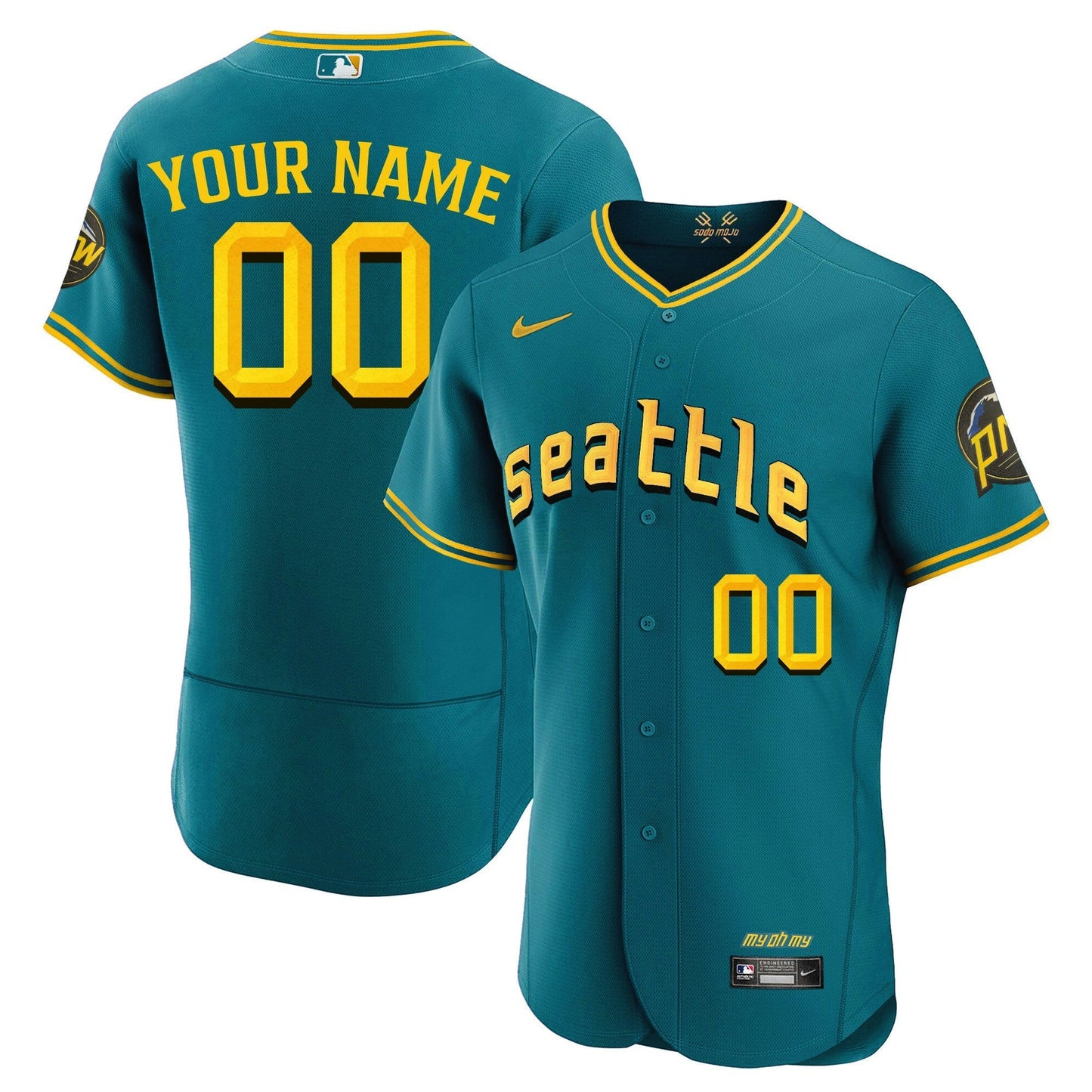Camisa MLB Seattle Mariners CC Fan Made Jersey