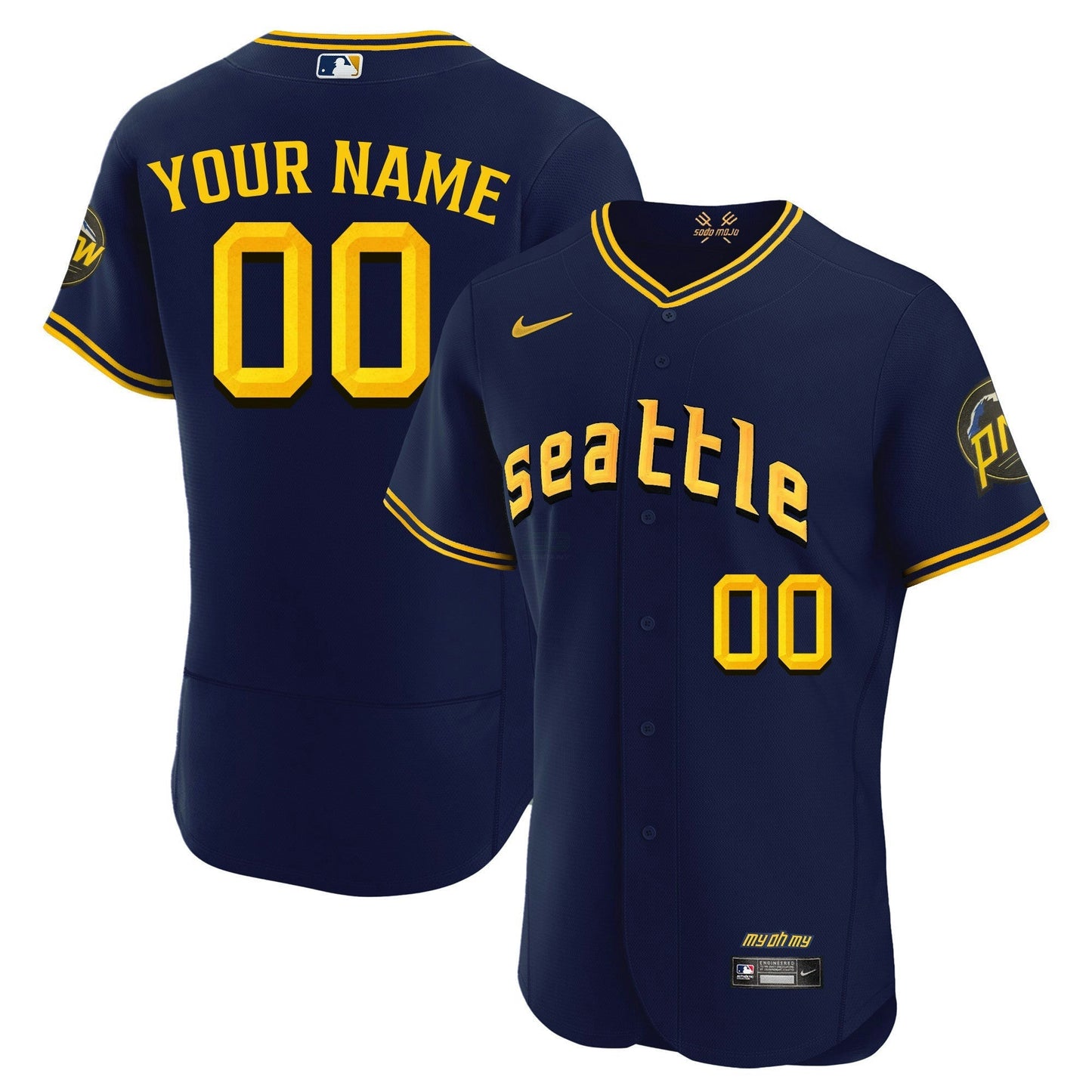 Camisa MLB Seattle Mariners CC Fan Made Jersey
