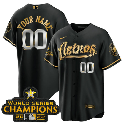 Camisa MLB Champions & Throwback Patch Dourada Jersey V2