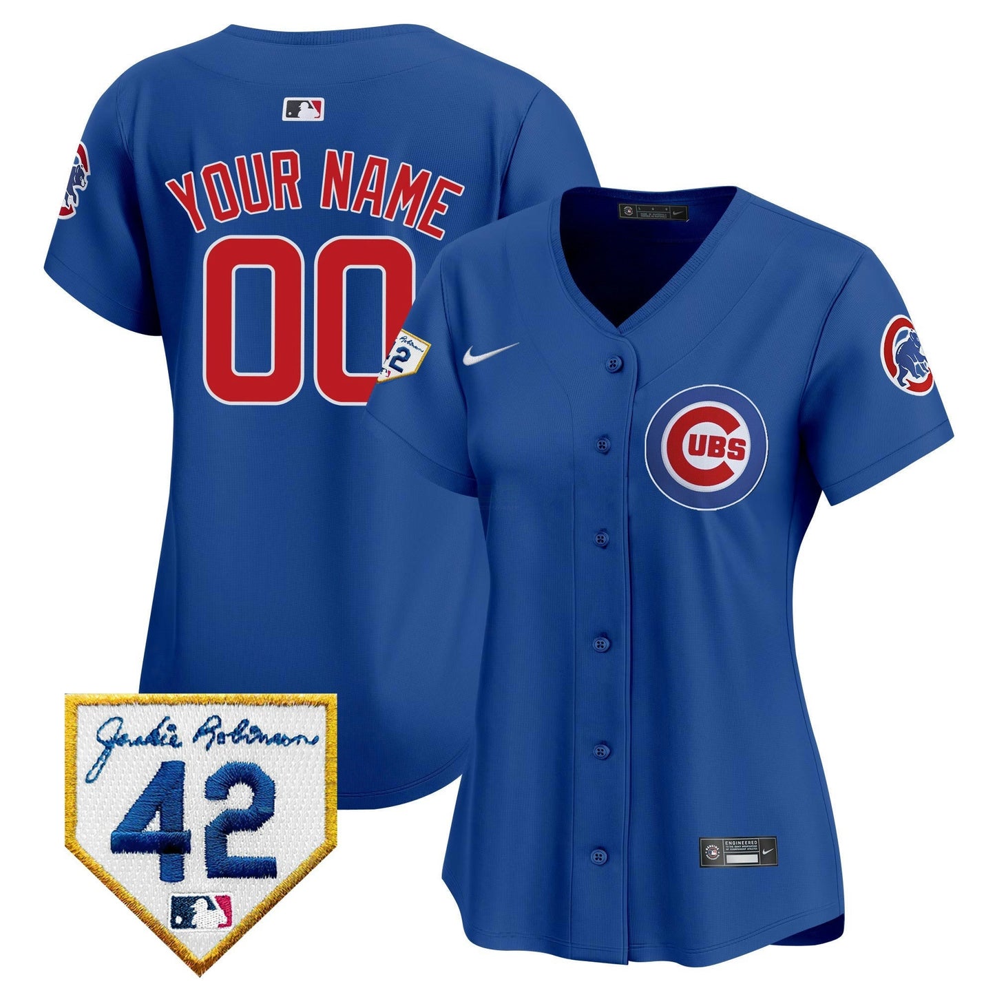 Camisa MLB Chicago Cubs Chicago 2024 Jackie Robinson Patch Vapor Premier Limited Jersey