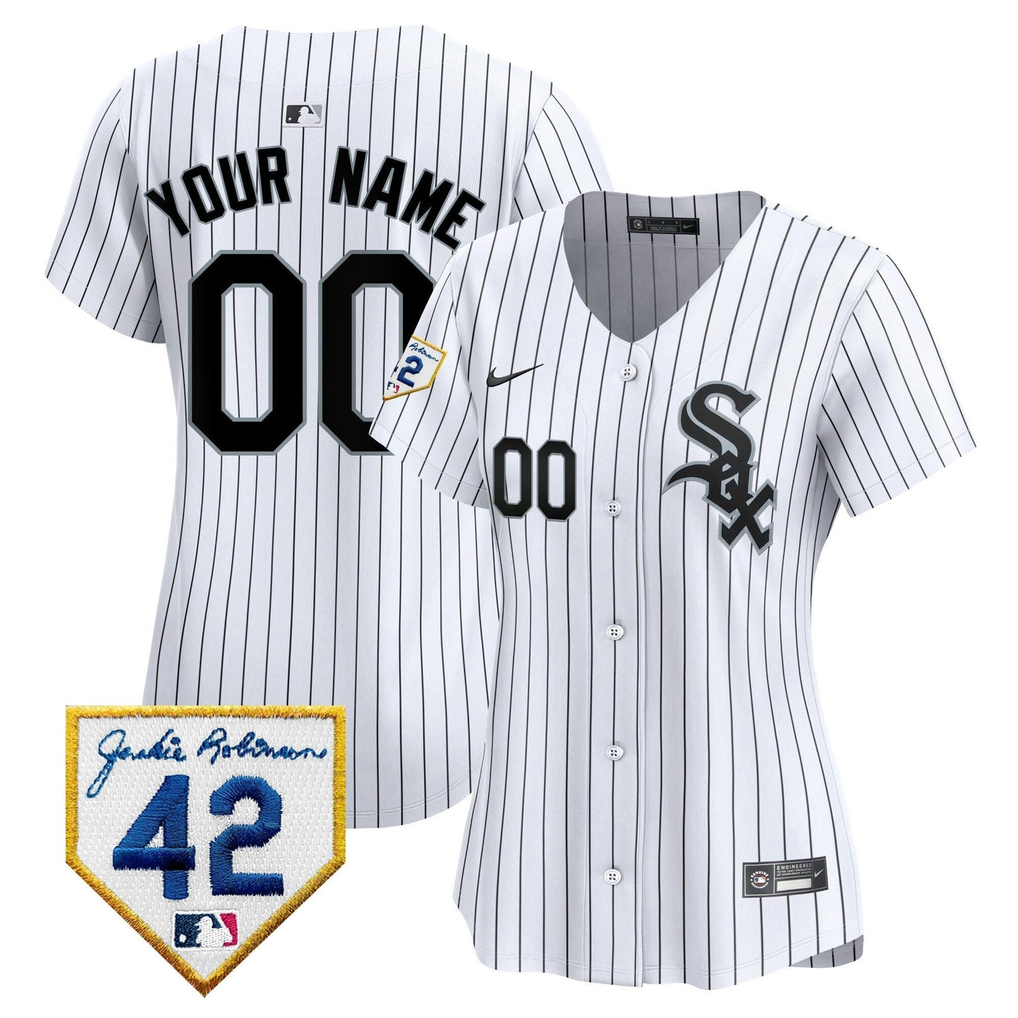 Camisa MLB Chicago White Sox Chicago 2024 Jackie Robinson Patch Vapor Premier Limited Jersey