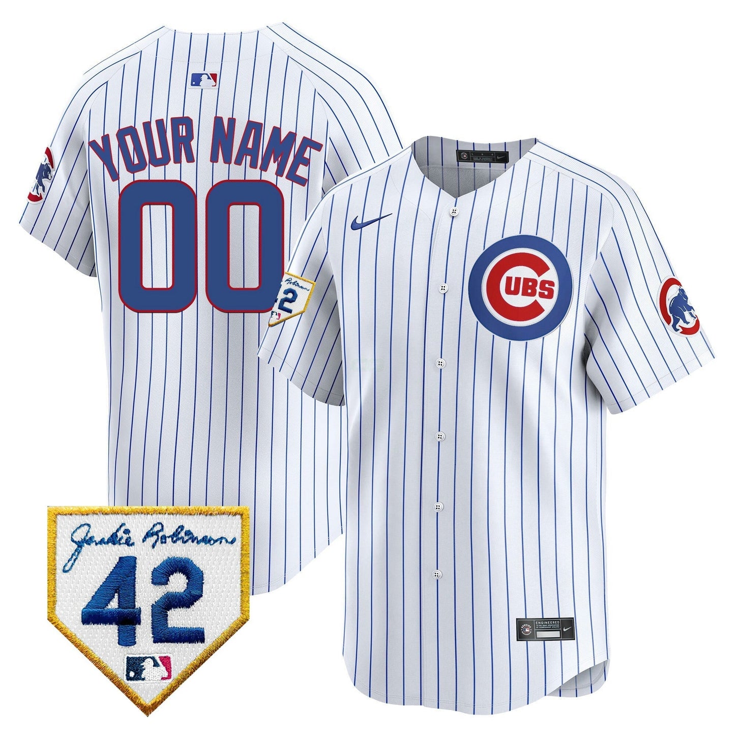 Camisa MLB Chicago Cubs Chicago 2024 Jackie Robinson Patch Vapor Premier Limited Jersey