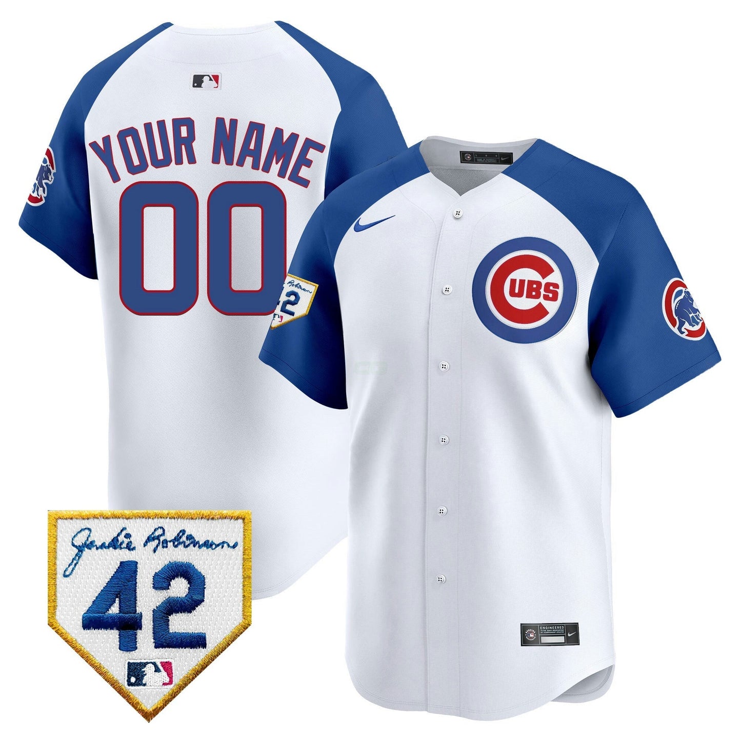 Camisa MLB Chicago Cubs Chicago 2024 Jackie Robinson Patch Vapor Premier Limited Jersey
