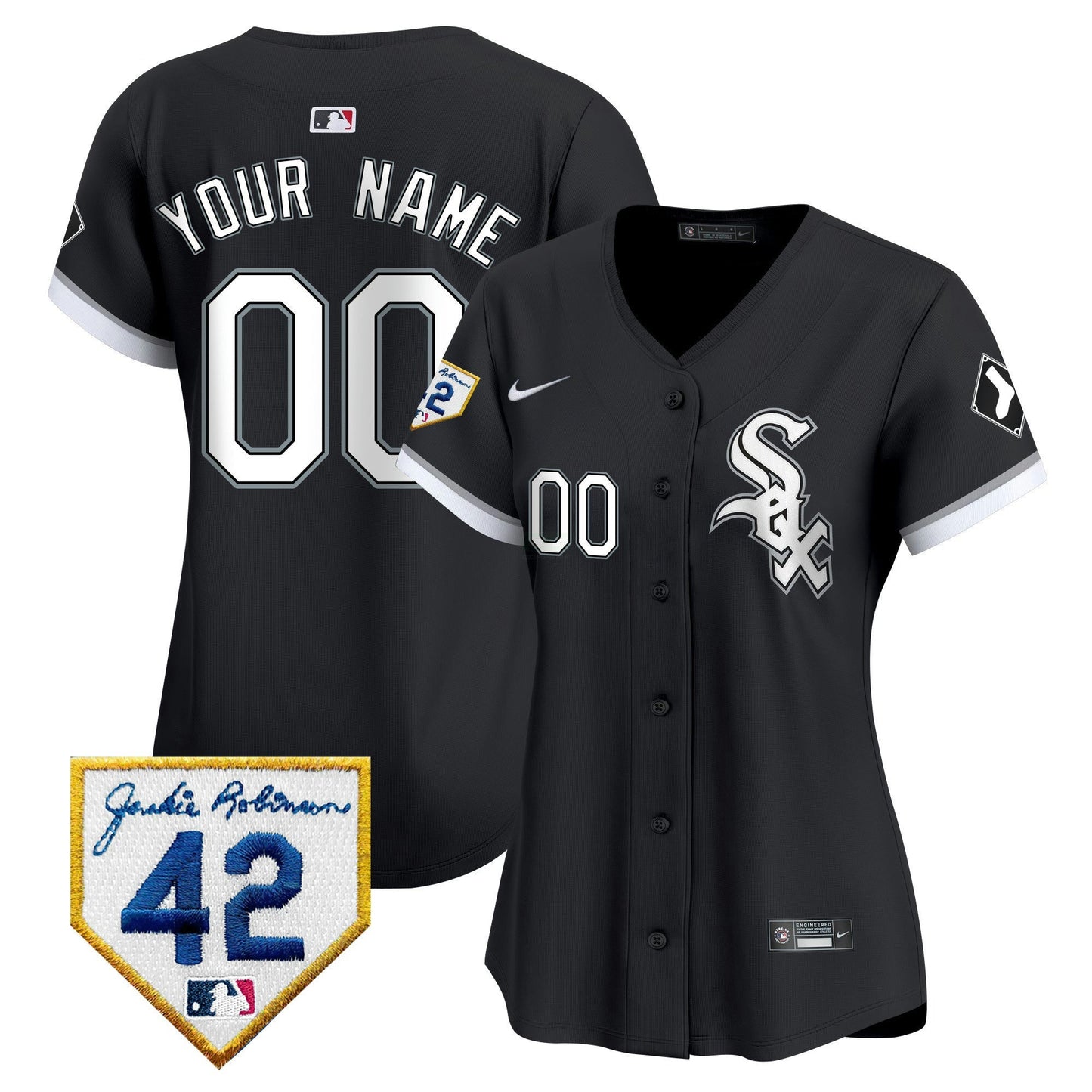 Camisa MLB Chicago White Sox Chicago 2024 Jackie Robinson Patch Vapor Premier Limited Jersey