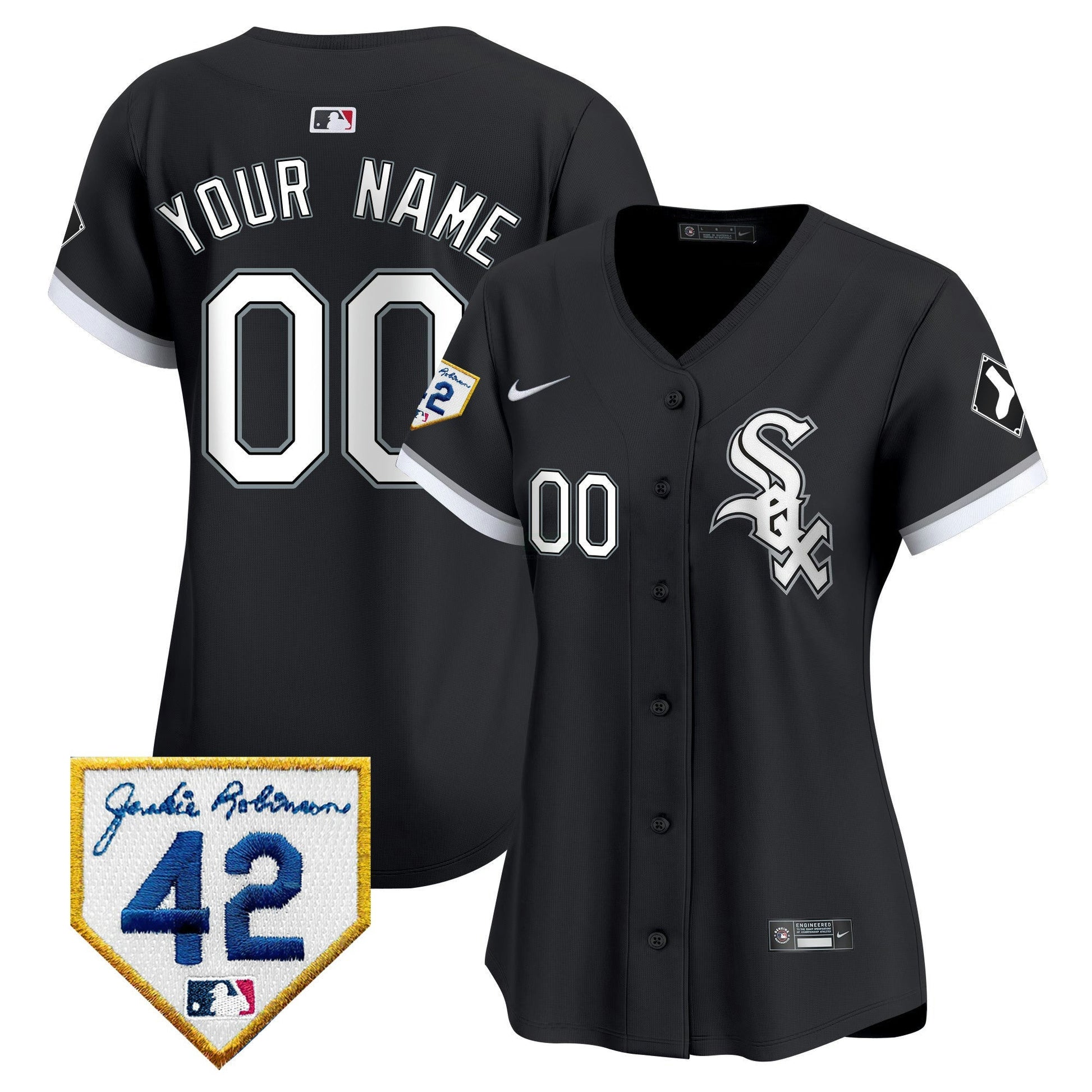 Camisa MLB Chicago White Sox Chicago 2024 Jackie Robinson Patch Vapor Premier Limited Jersey