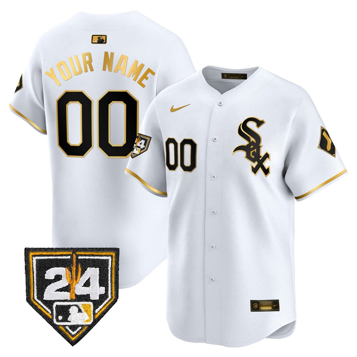 Camisa MLB Chicago White Sox Chicago 2024 Spring Training Patch Vapor Premier Limited Jersey