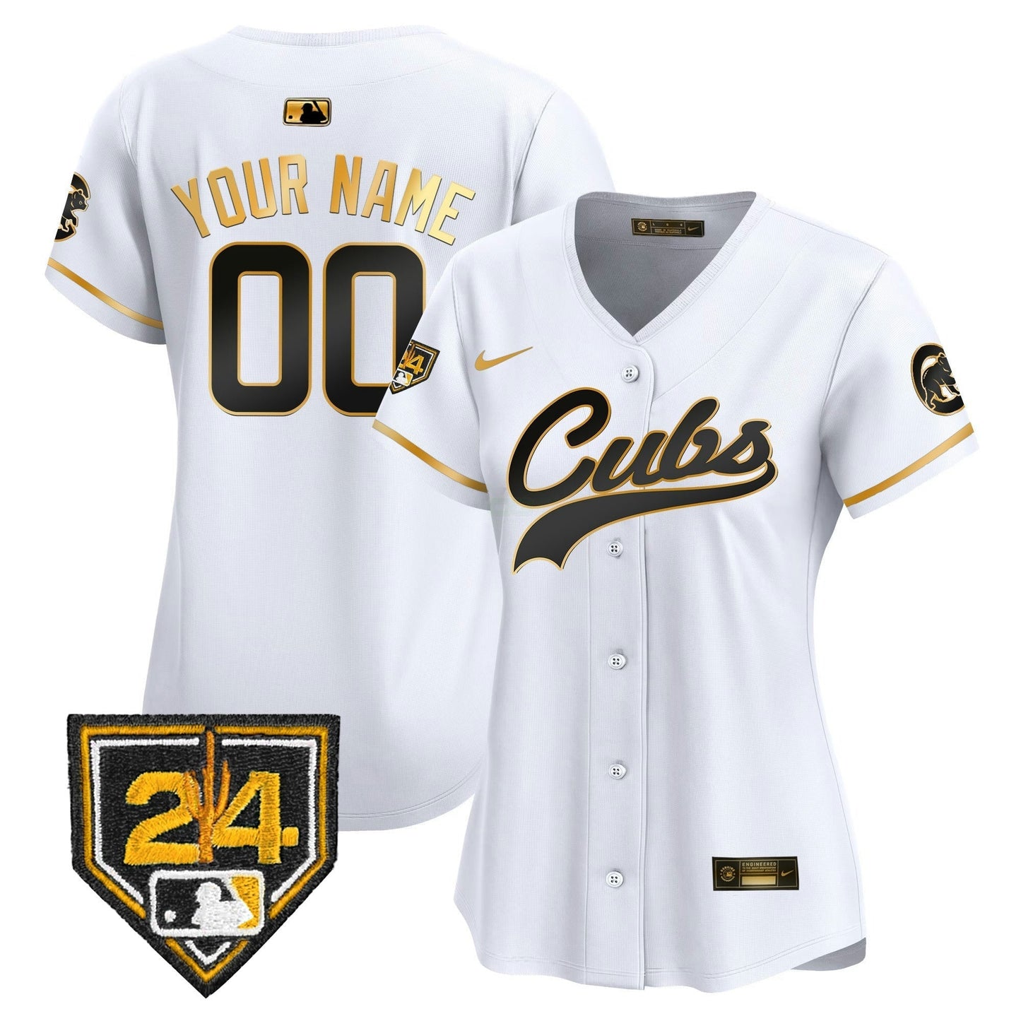 Camisa MLB Chicago Cubs Chicago 2024 Spring Training Patch Vapor Premier Limited Jersey