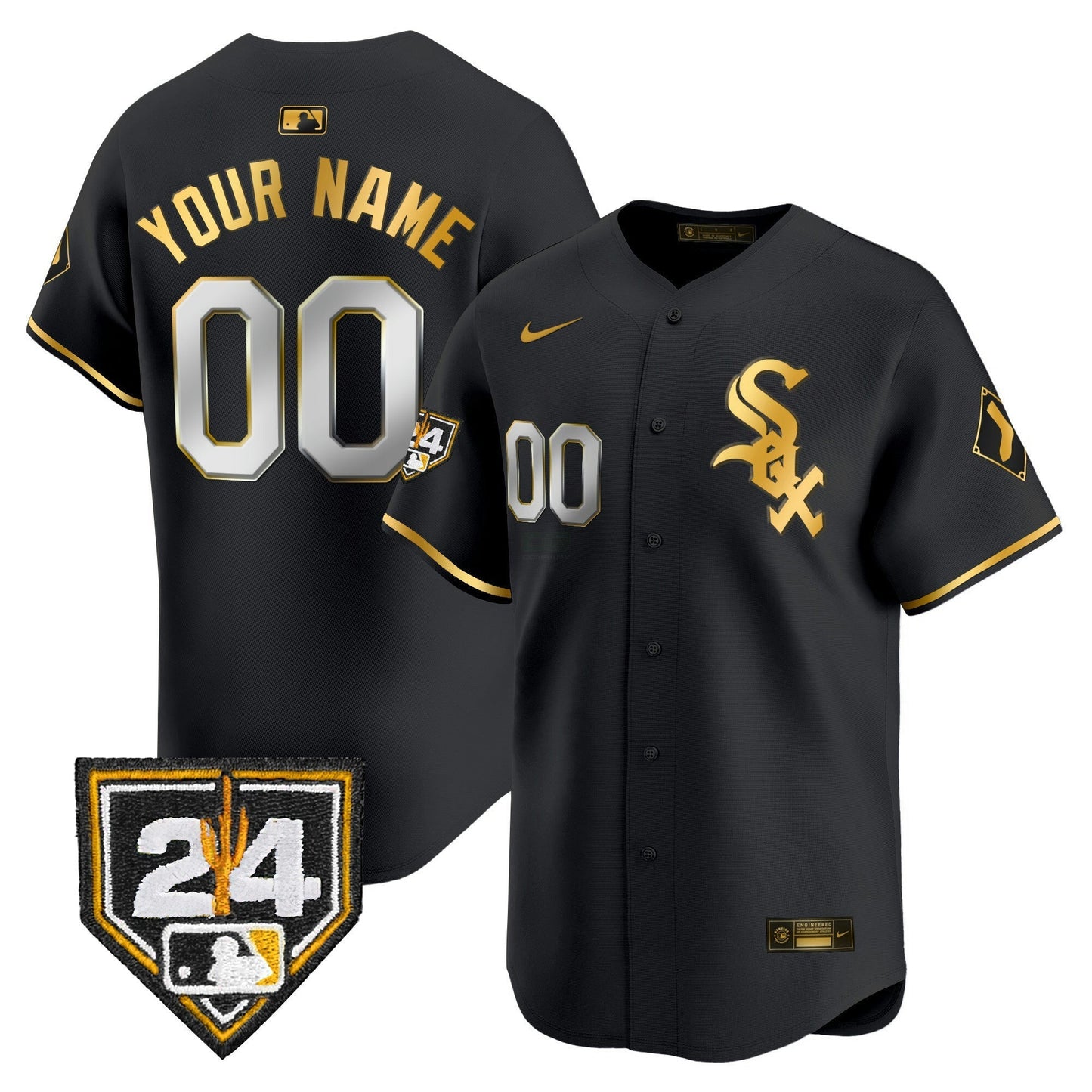 Camisa MLB Chicago White Sox Chicago 2024 Spring Training Patch Vapor Premier Limited Jersey