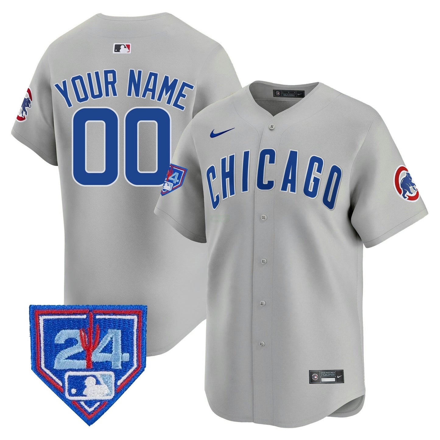 Camisa MLB Chicago Cubs Chicago 2024 Spring Training Patch Vapor Premier Limited Jersey