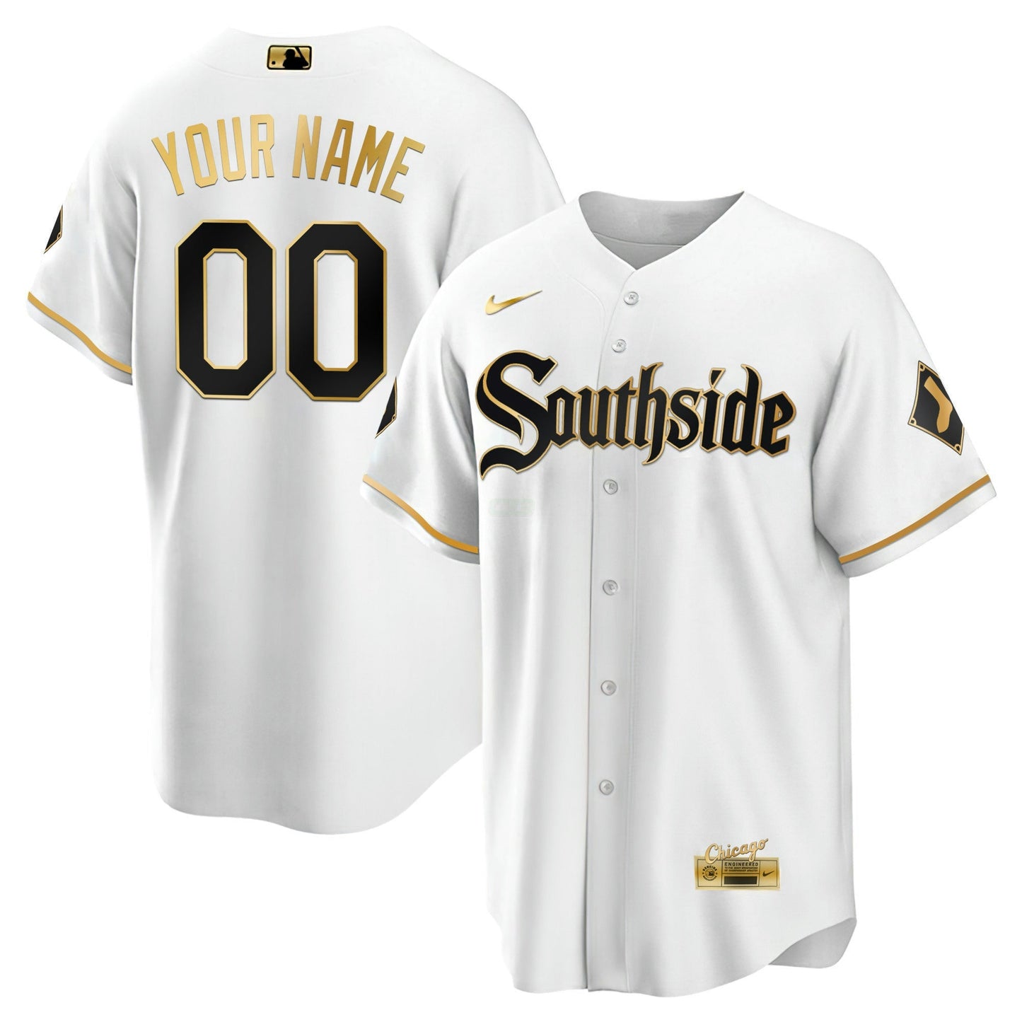 Camisa MLB Chicago White Sox Chicago Gold Jersey