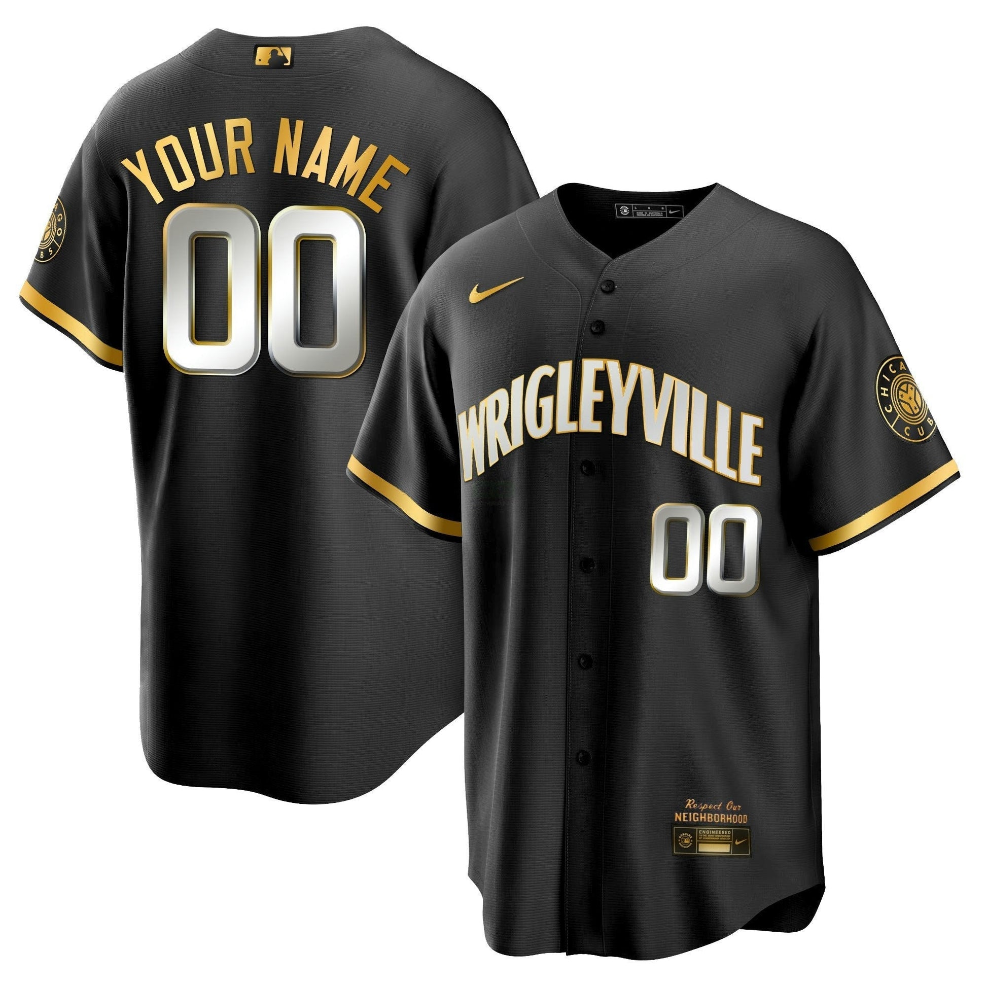 Camisa MLB Chicago Cubs Chicago Gold Jersey