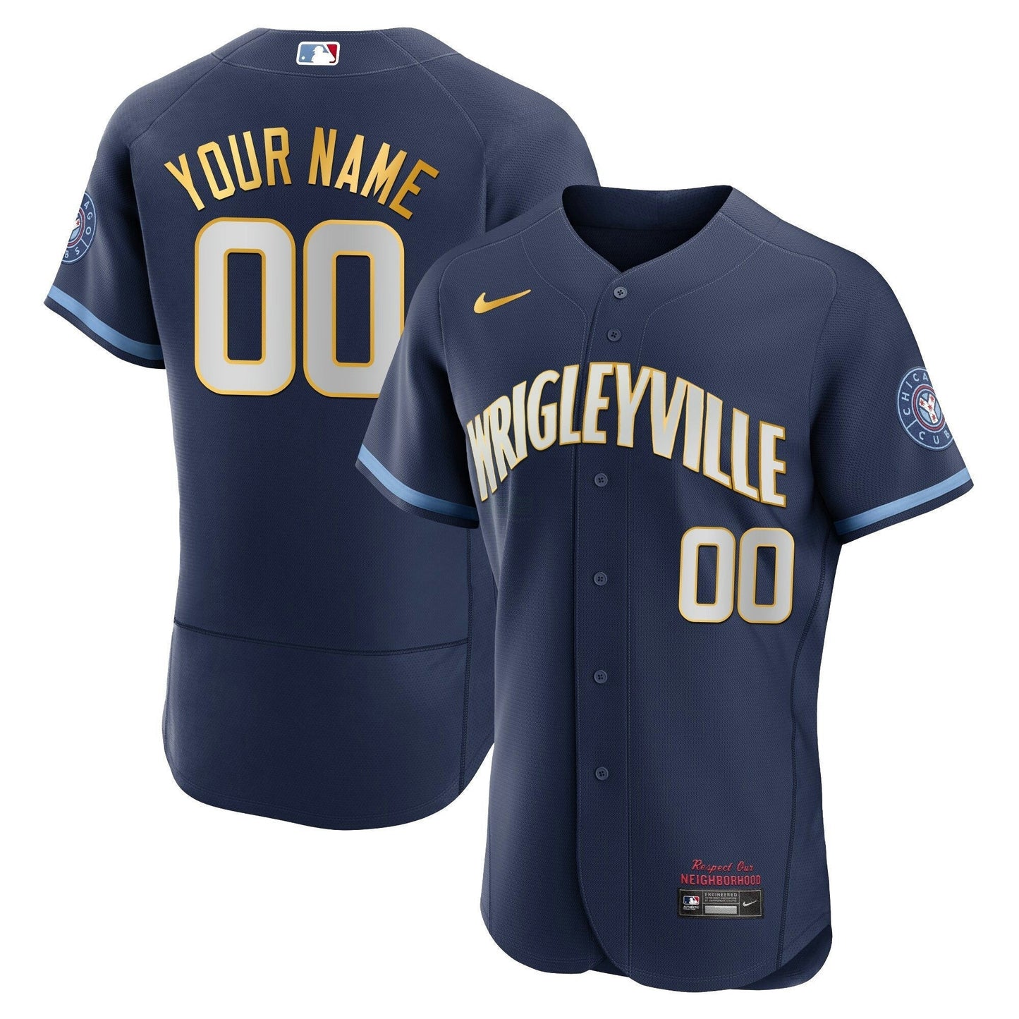 Camisa MLB Chicago Cubs Chicago Gold Jersey