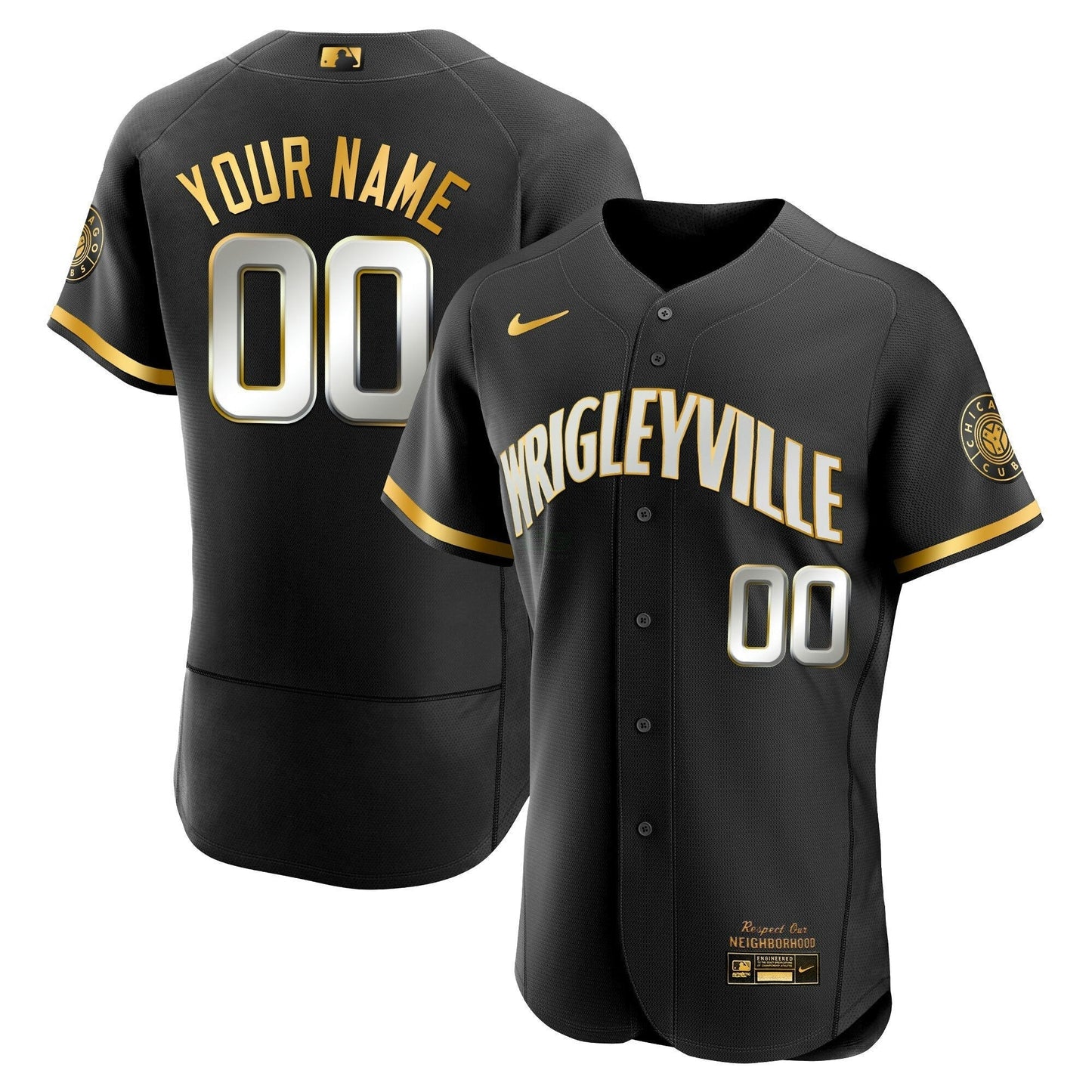 Camisa MLB Chicago Cubs Chicago Gold Jersey
