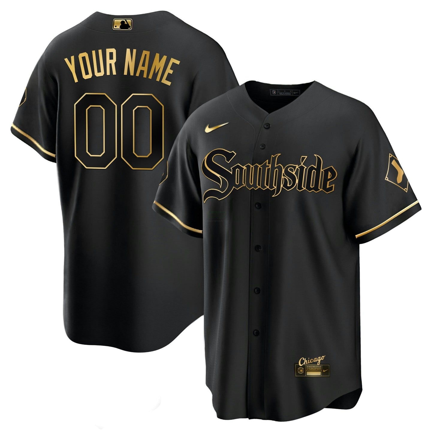 Camisa MLB Chicago White Sox Chicago Gold Jersey