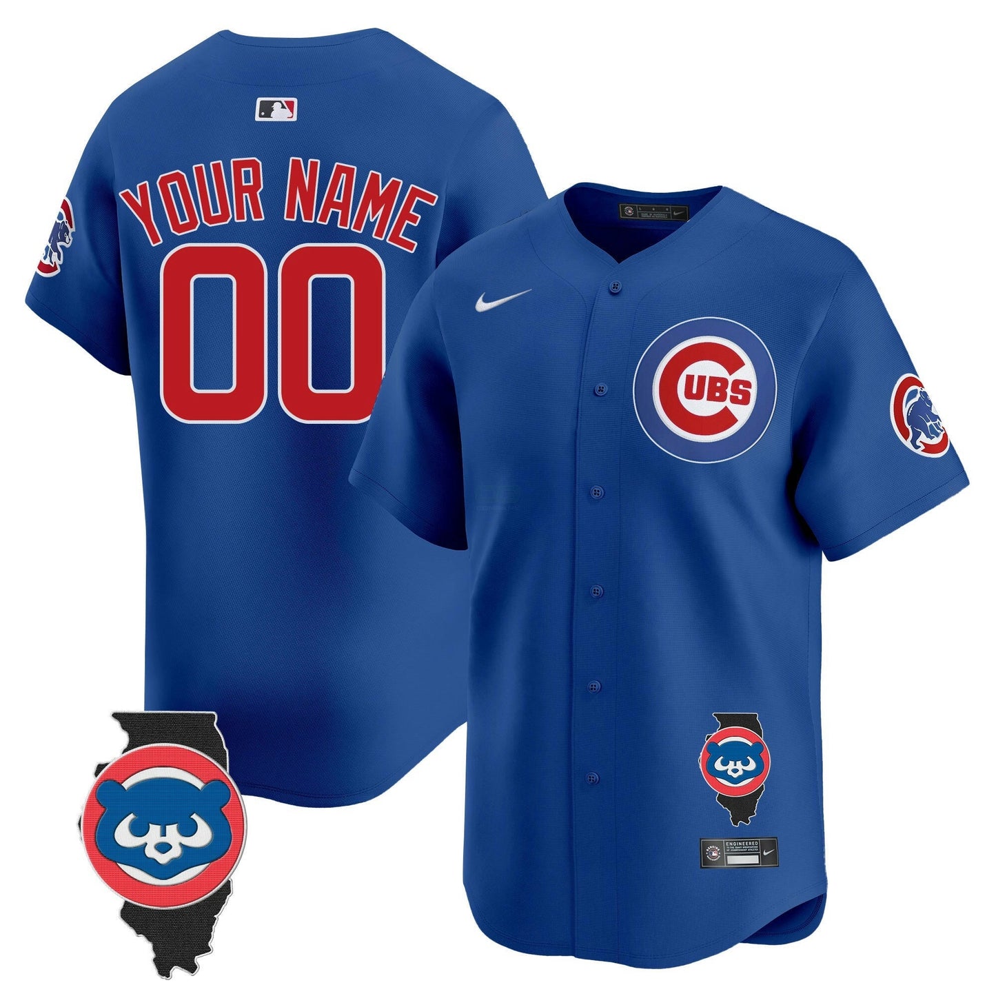 Camisa MLB Chicago Illinois Patch Vapor Premier Limited Jersey