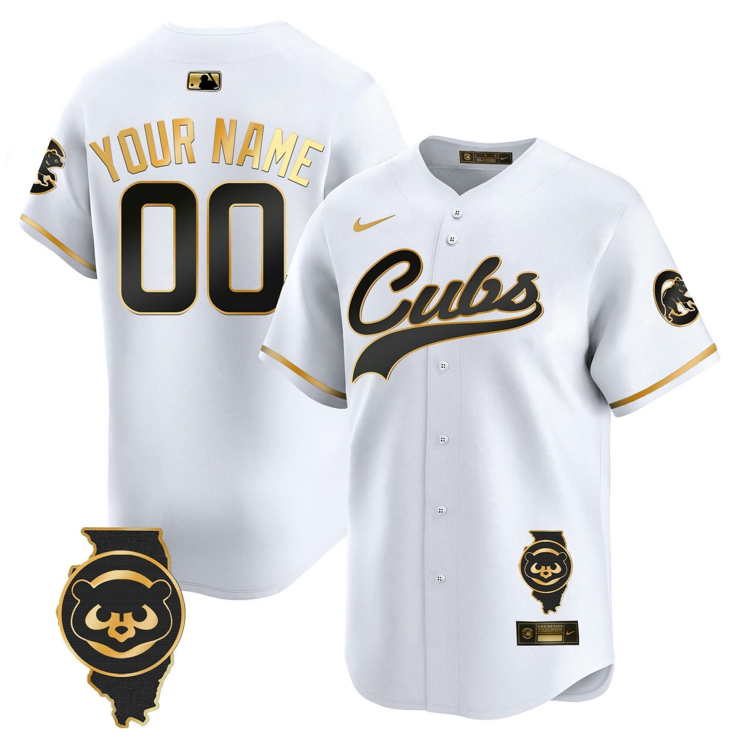 Camisa MLB Chicago Illinois Patch Vapor Premier Limited Jersey