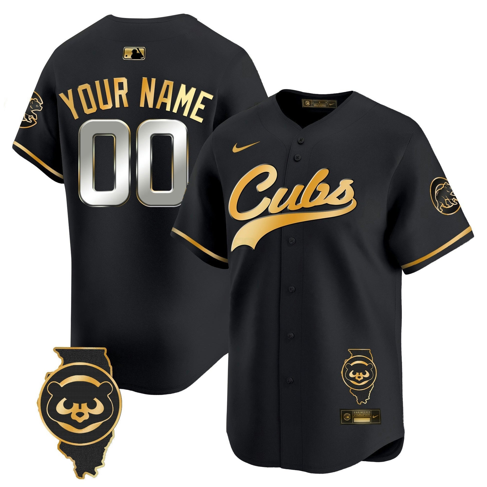 Camisa MLB Chicago Illinois Patch Vapor Premier Limited Jersey