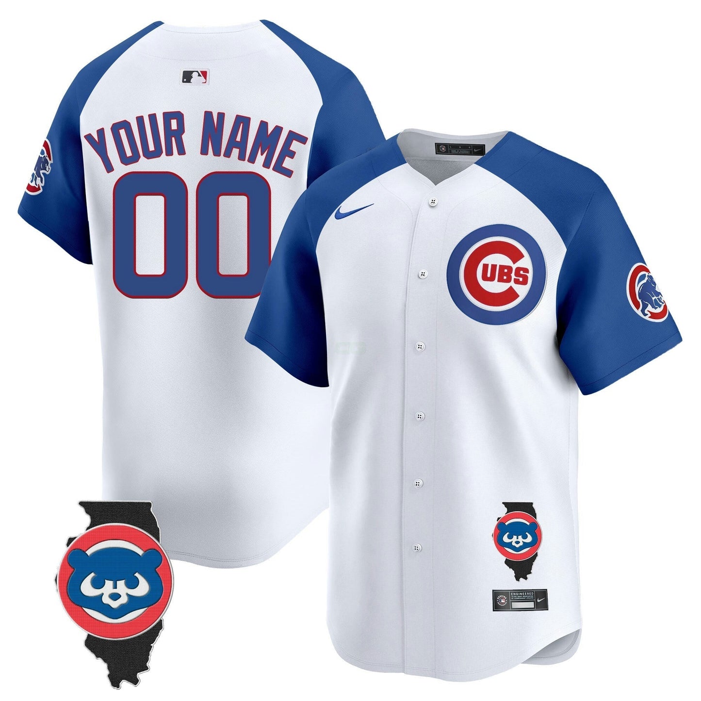 Camisa MLB Chicago Illinois Patch Vapor Premier Limited Jersey V2