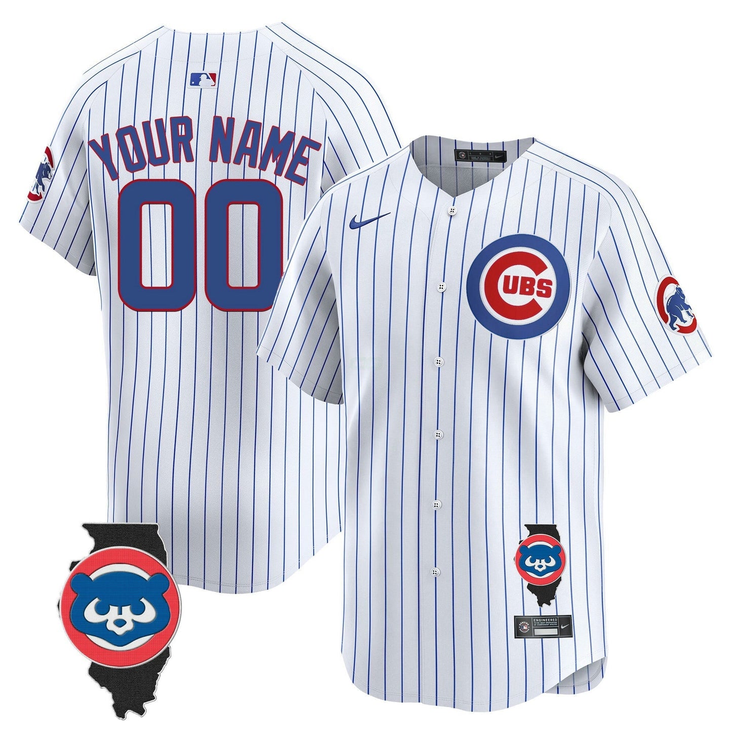 Camisa MLB Chicago Illinois Patch Vapor Premier Limited Jersey V2