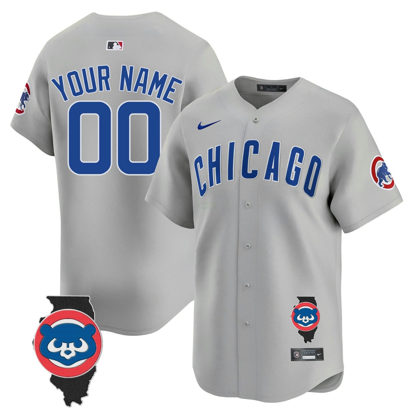 Camisa MLB Chicago Illinois Patch Vapor Premier Limited Jersey V2
