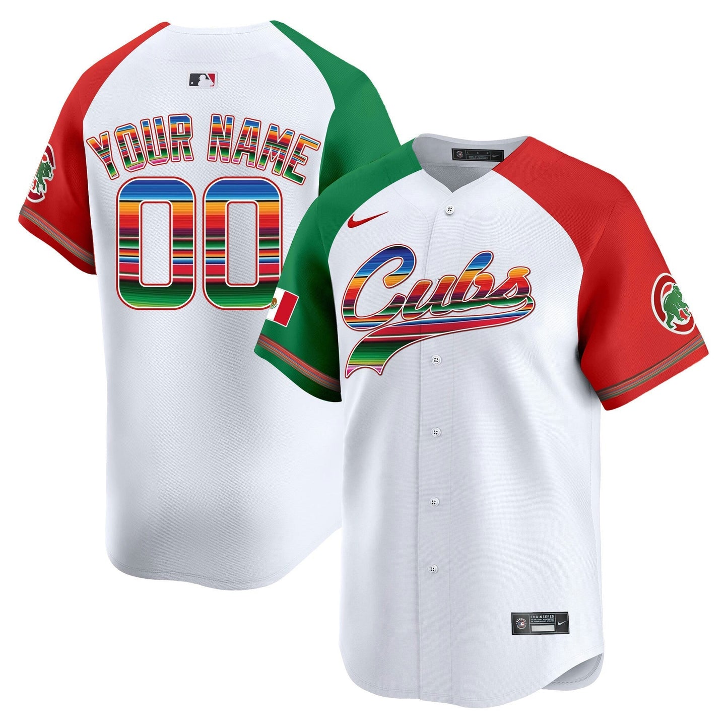 Camisa MLB Chicago Cubs Chicago Mexico Vapor Premier Limited Jersey V2