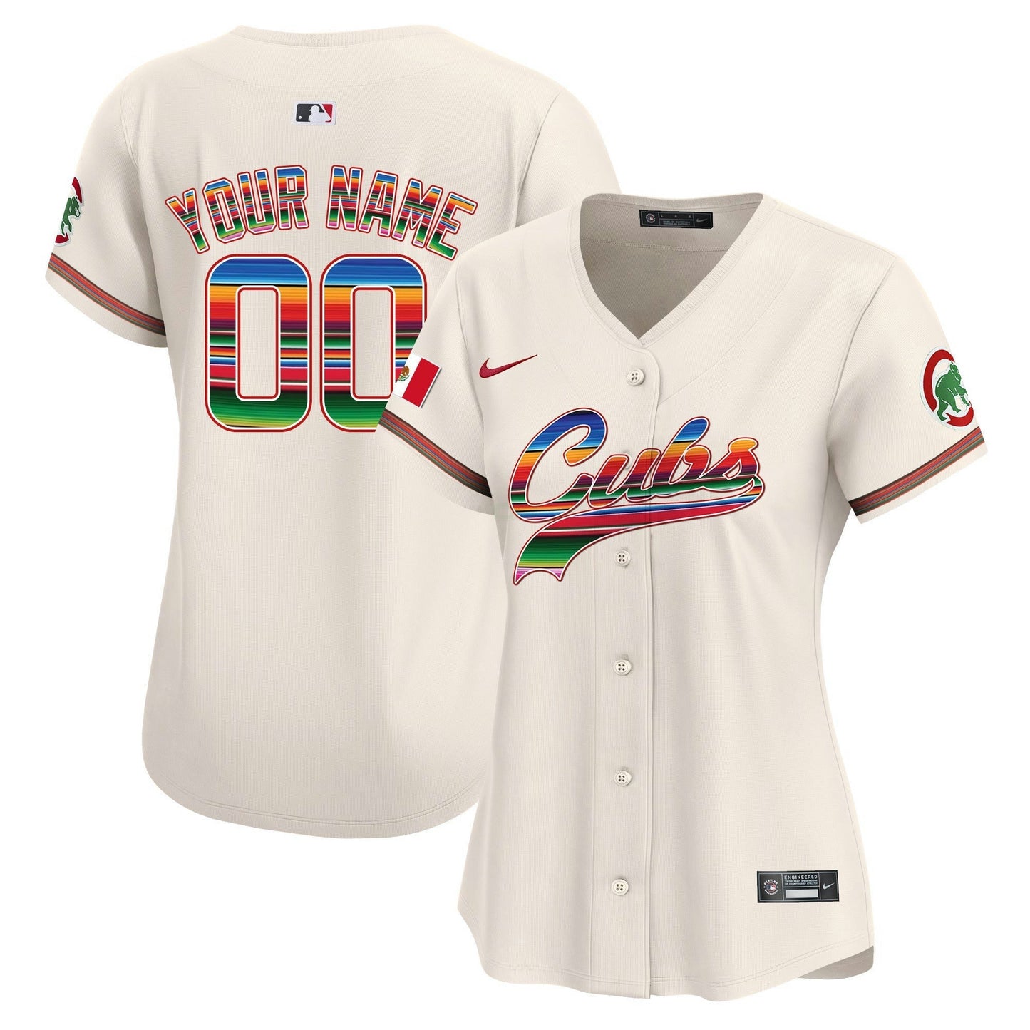 Camisa MLB Chicago Cubs Chicago Mexico Vapor Premier Limited Jersey V2