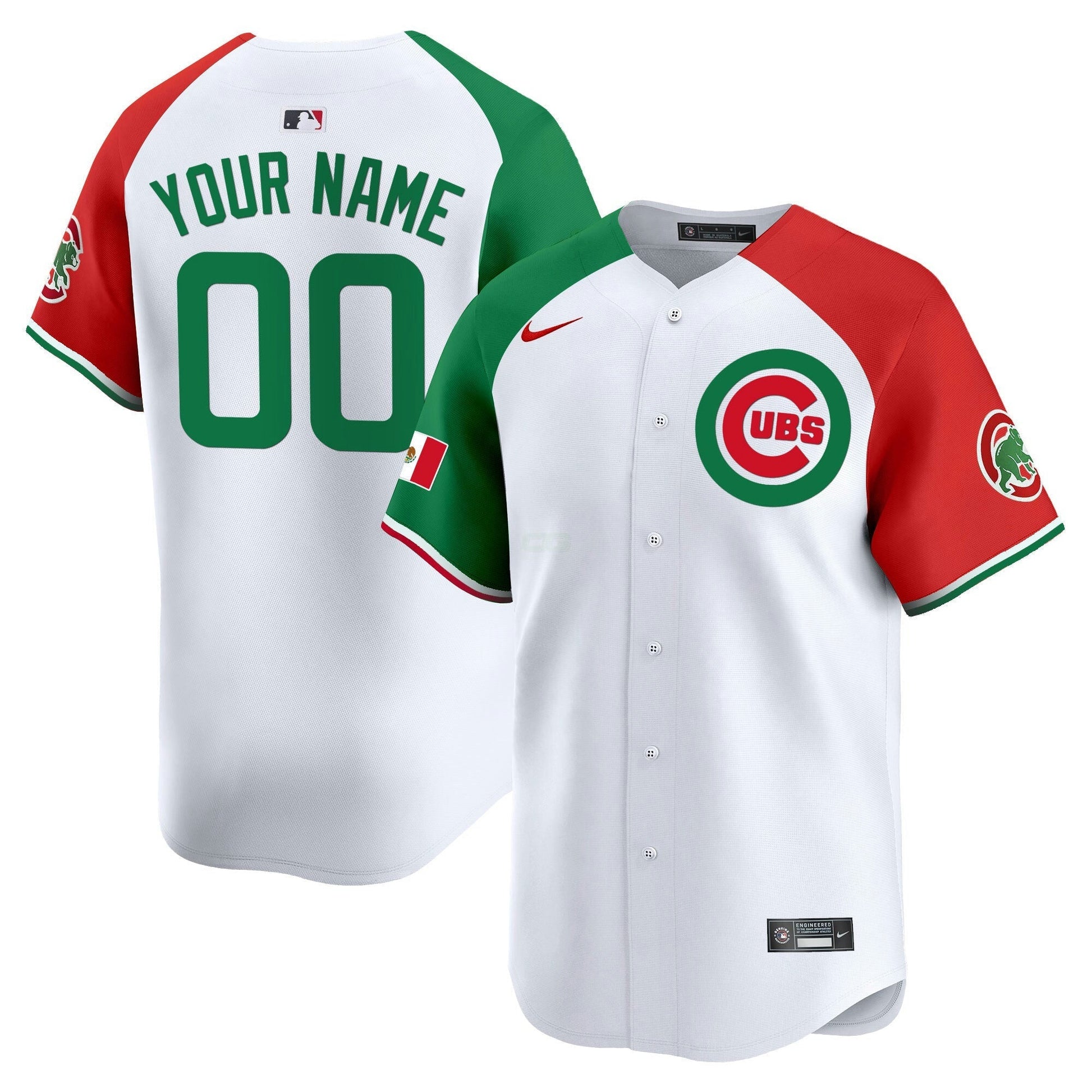 Camisa MLB Chicago Cubs Chicago Mexico Vapor Premier Limited Jersey V3