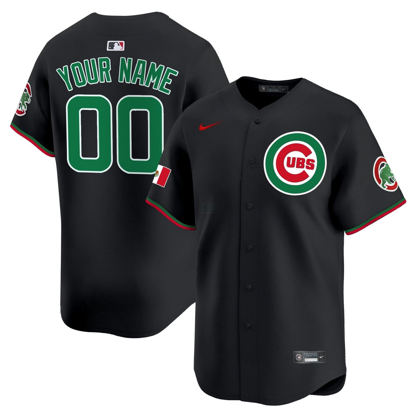 Camisa MLB Chicago Cubs Chicago Mexico Vapor Premier Limited Jersey V3