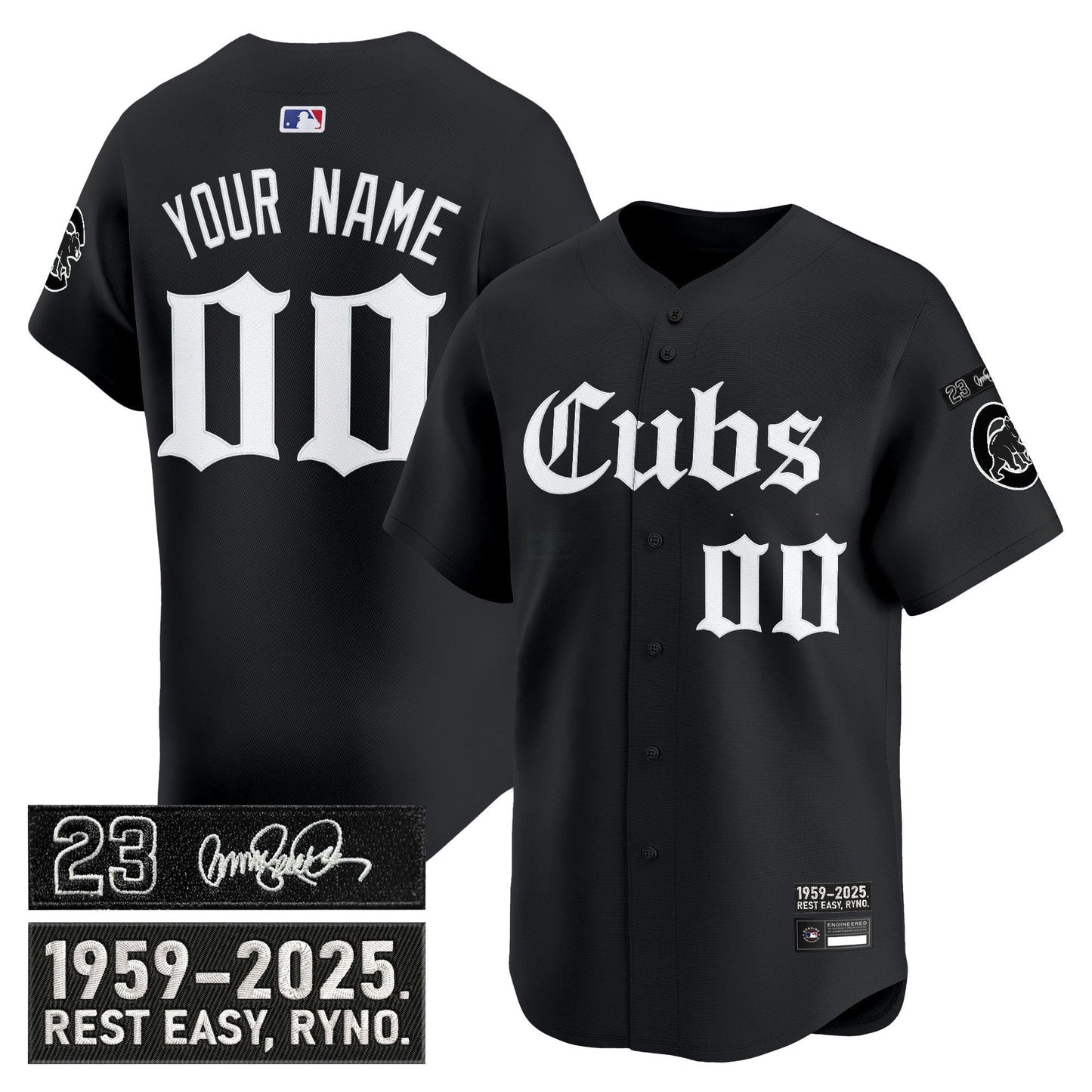 Camisa MLB Chicago ‘Ryne Sandberg Tribute’ Vapor Premier Limited Jersey – Gothic Edition