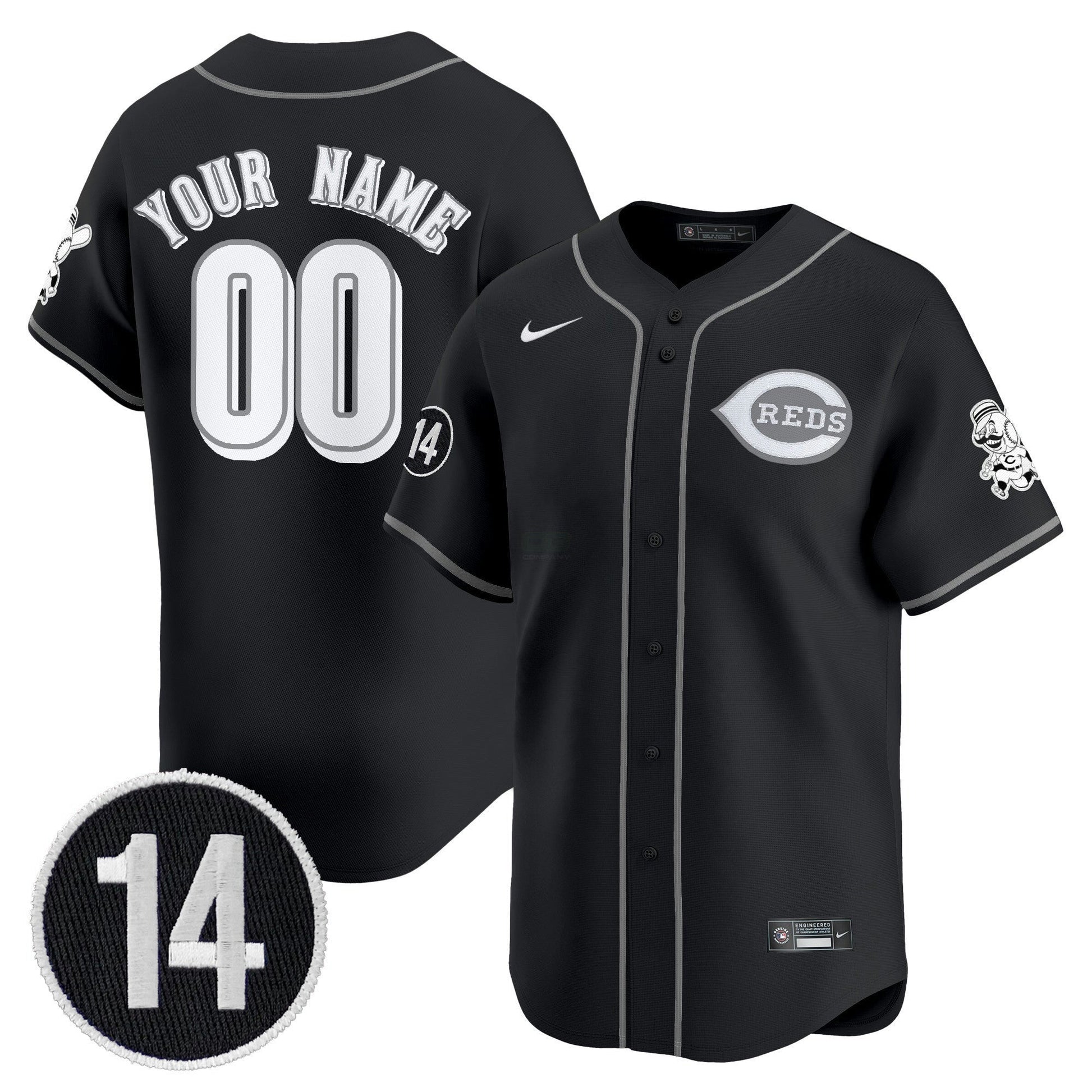 Camisa MLB Cincinnati 2025 Lights Out Vapor Premier Limited Jersey – Pete Rose Patch - Custom