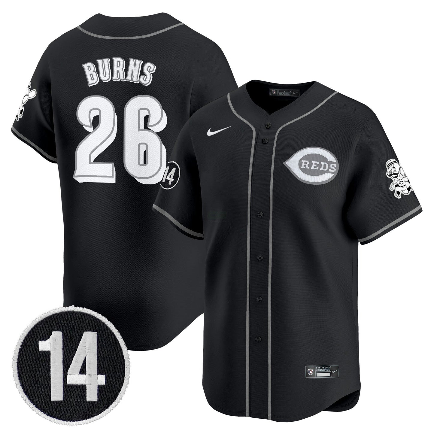 Camisa MLB Cincinnati 2025 Lights Out Vapor Premier Limited Jersey – Pete Rose Patch