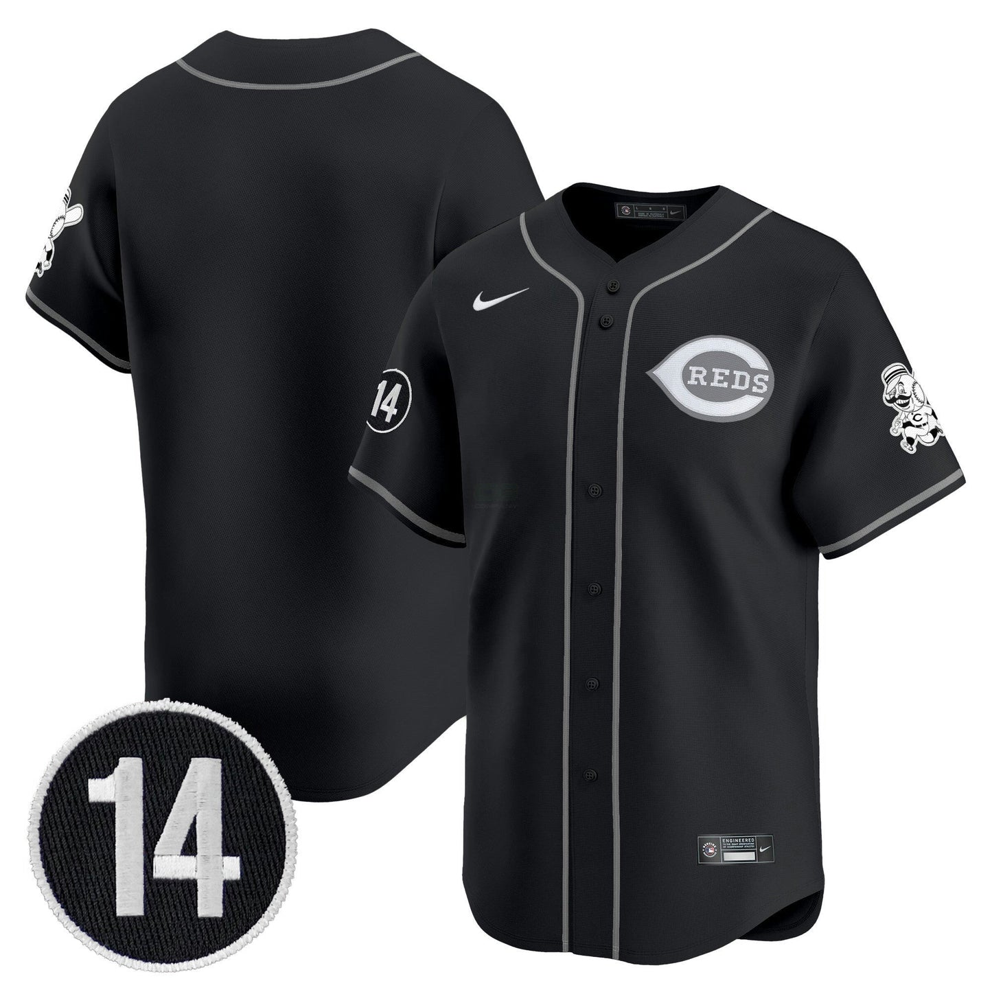 Camisa MLB Cincinnati 2025 Lights Out Vapor Premier Limited Jersey – Pete Rose Patch