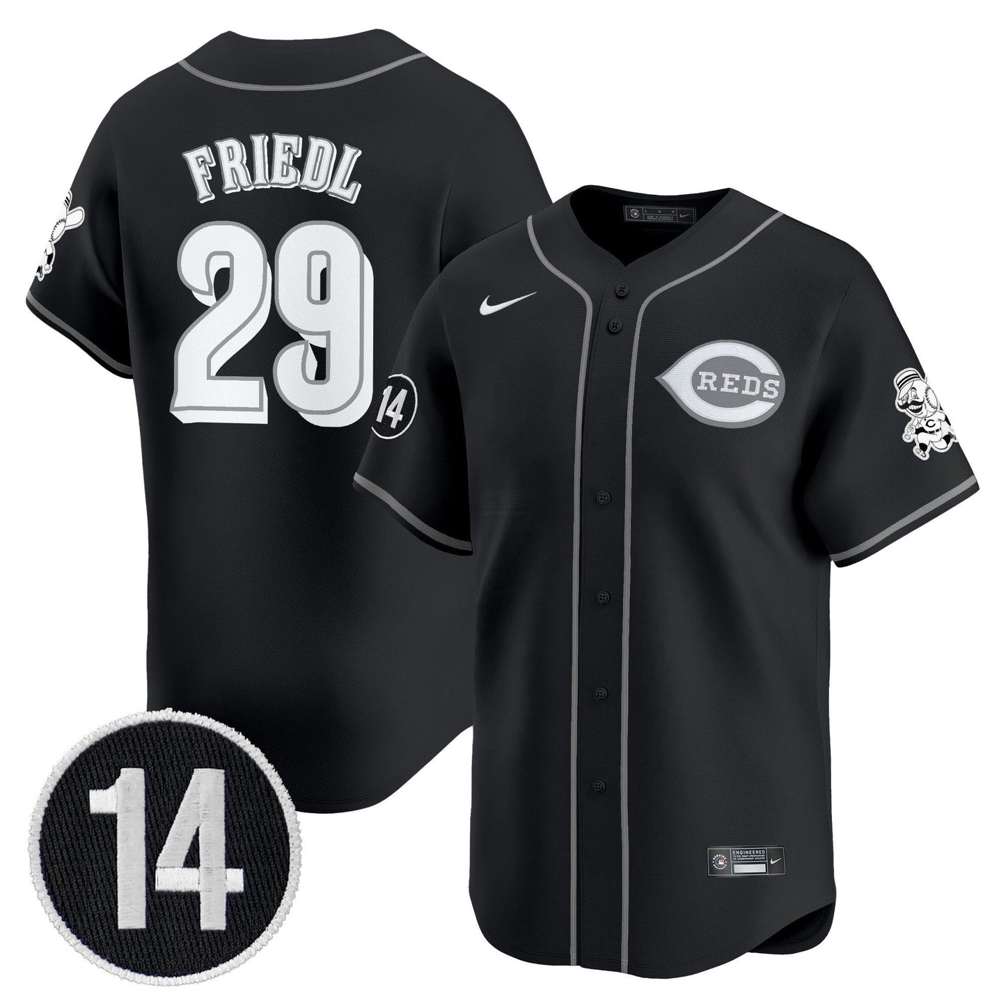 Camisa MLB Cincinnati 2025 Lights Out Vapor Premier Limited Jersey – Pete Rose Patch