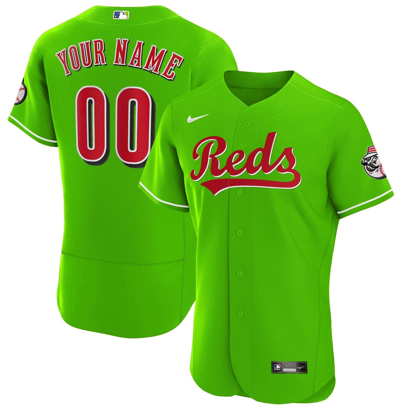 Camisa MLB Cincinnati Bright Verde Jersey - Bright Verde