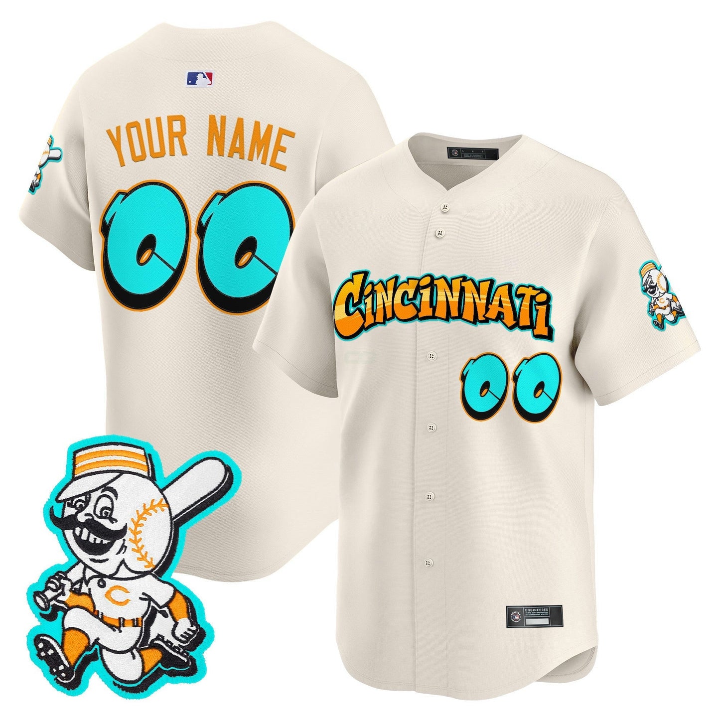 Camisa MLB Cincinnati ‘Graffiti Queen City Edition’ Vapor Premier Limited Jersey