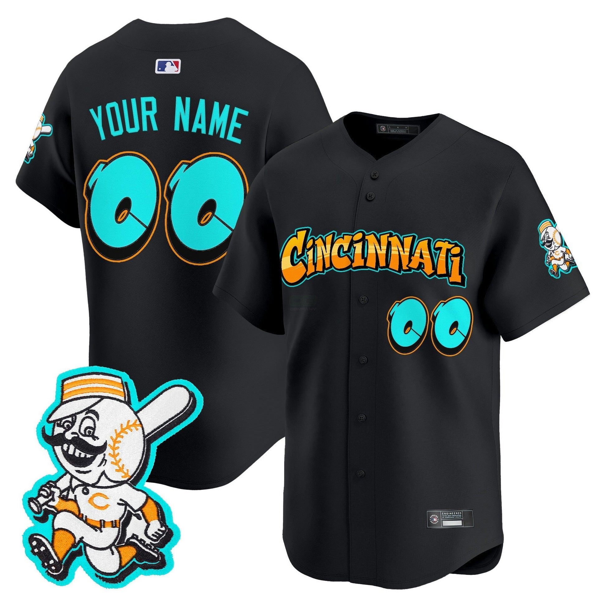 Camisa MLB Cincinnati ‘Graffiti Queen City Edition’ Vapor Premier Limited Jersey