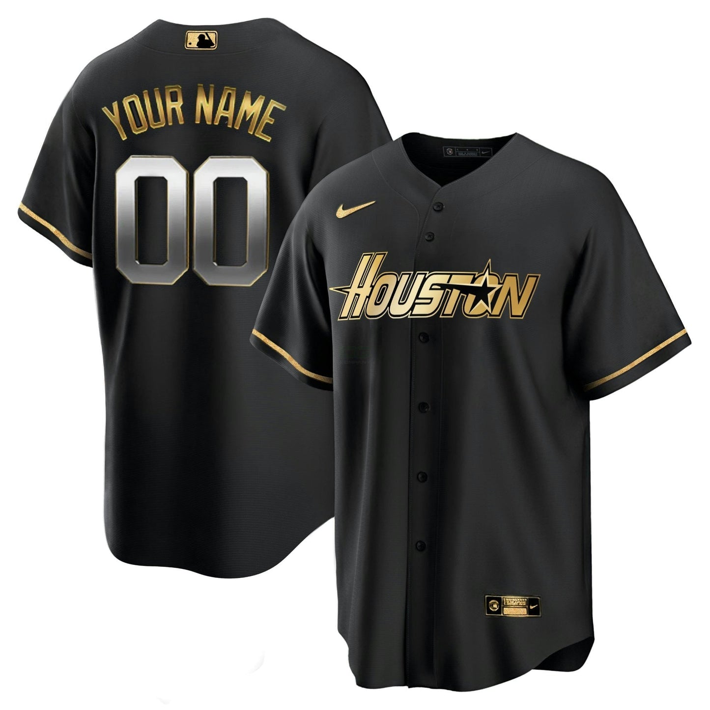Camisa MLB Cinza & Preta Dourada Special Jersey