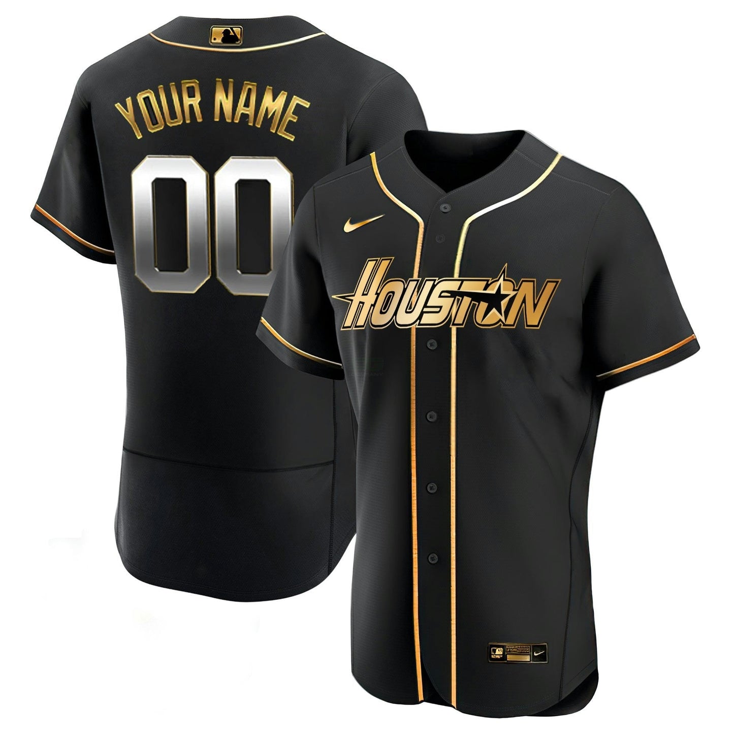 Camisa MLB Cinza & Preta Dourada Special Jersey